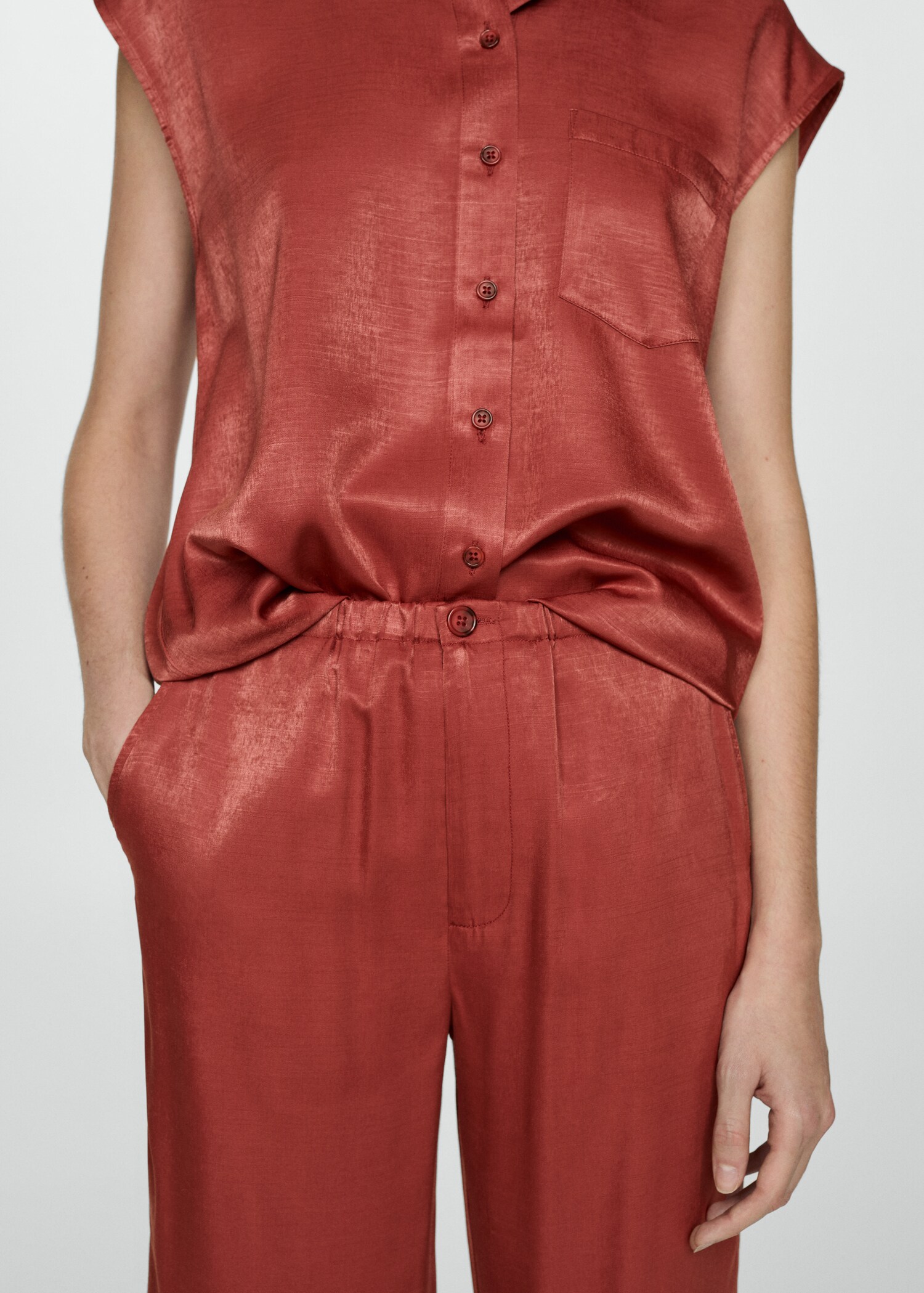 Satijnen crop broek - Detail van het artikel 6