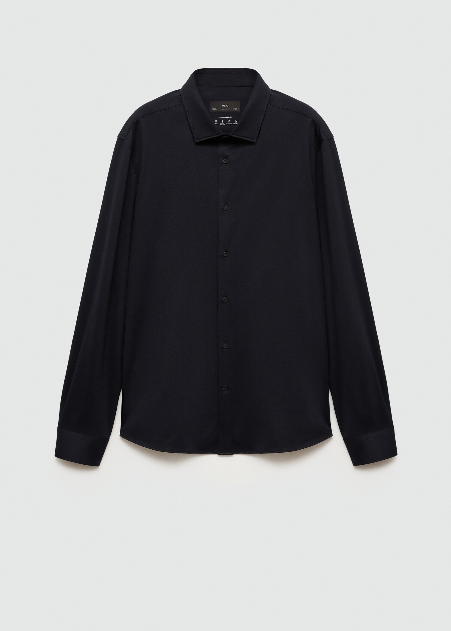 Crease-resistant regular-fit shirt - Article without model
