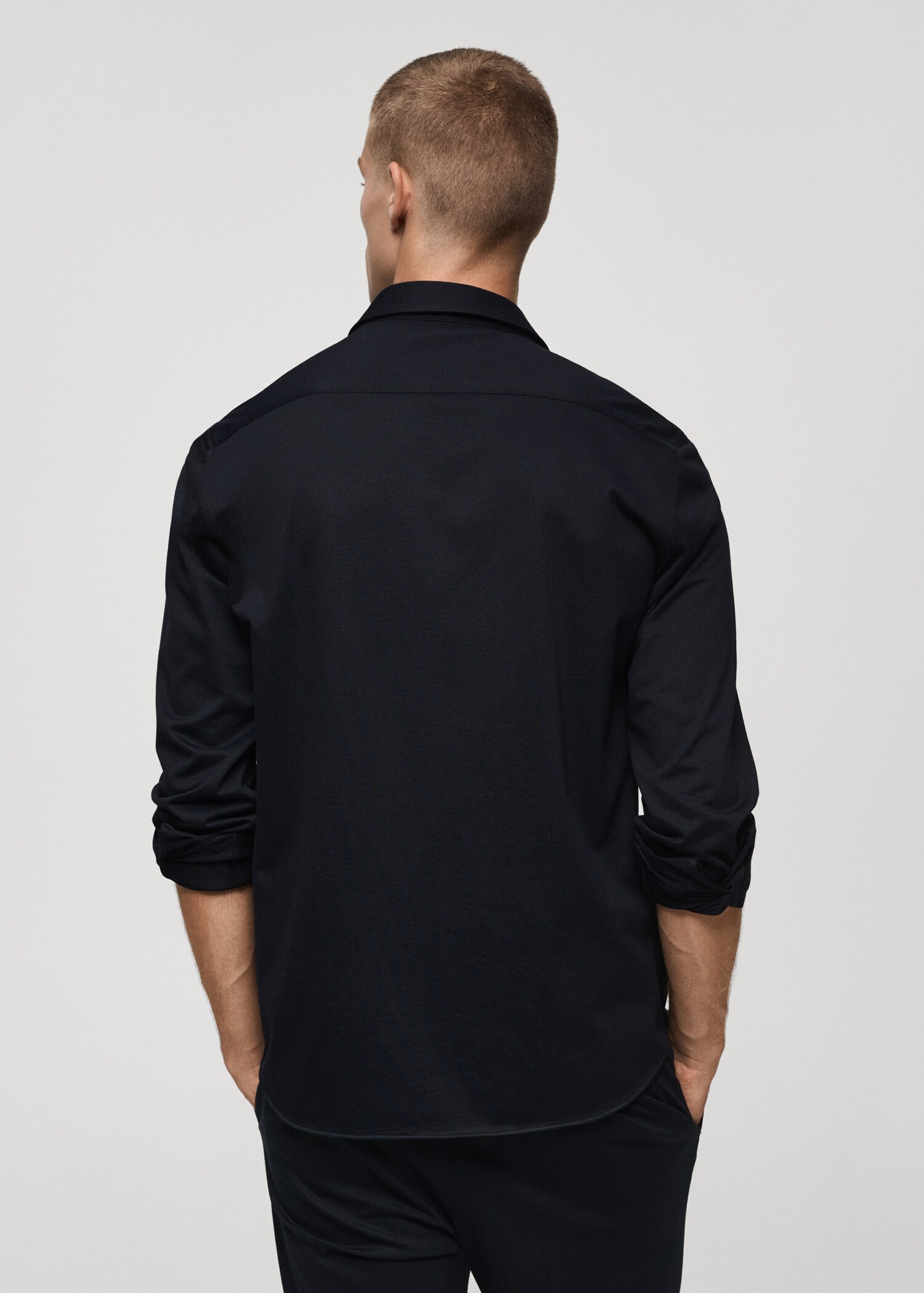 Crease-resistant regular-fit shirt - Reverse of the article