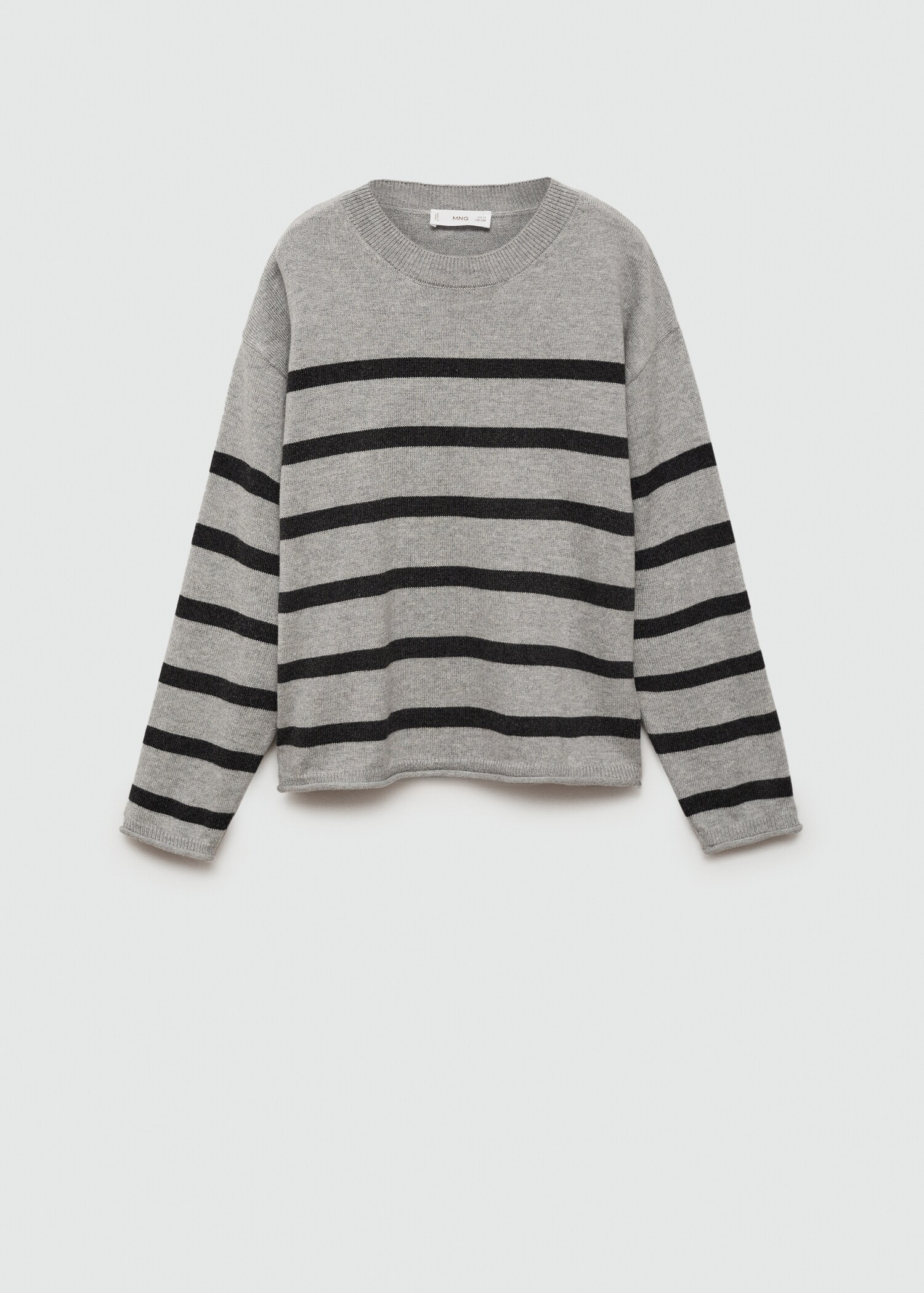 Striped rib sweater - Article without model