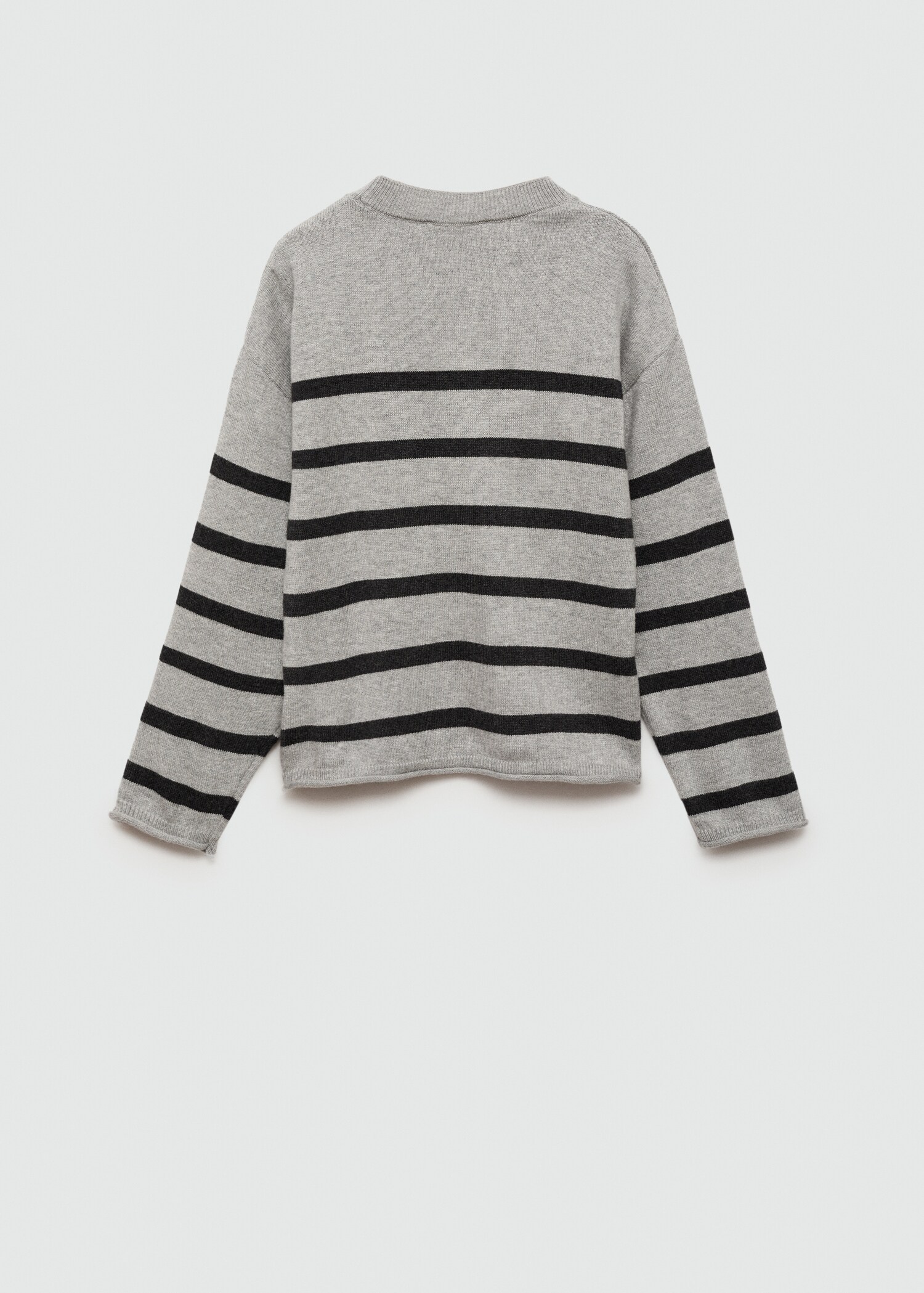Striped rib sweater - Reverse of the article