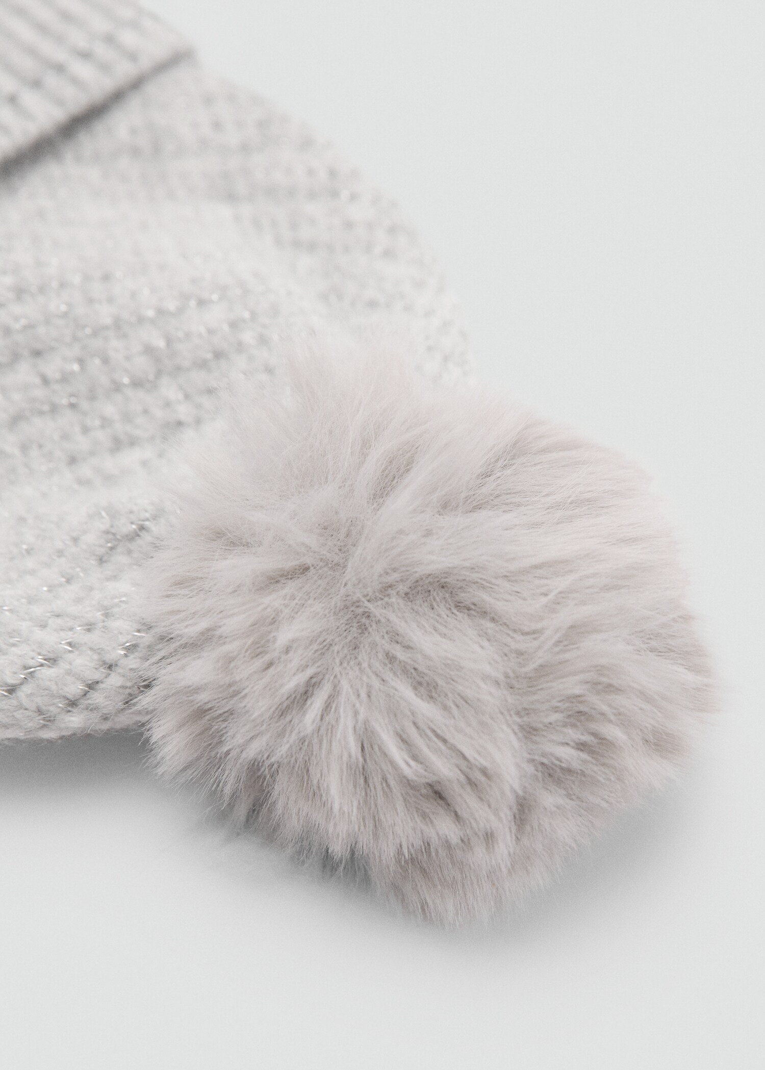 Strickmütze aus Lurex - Mittlere Ansicht