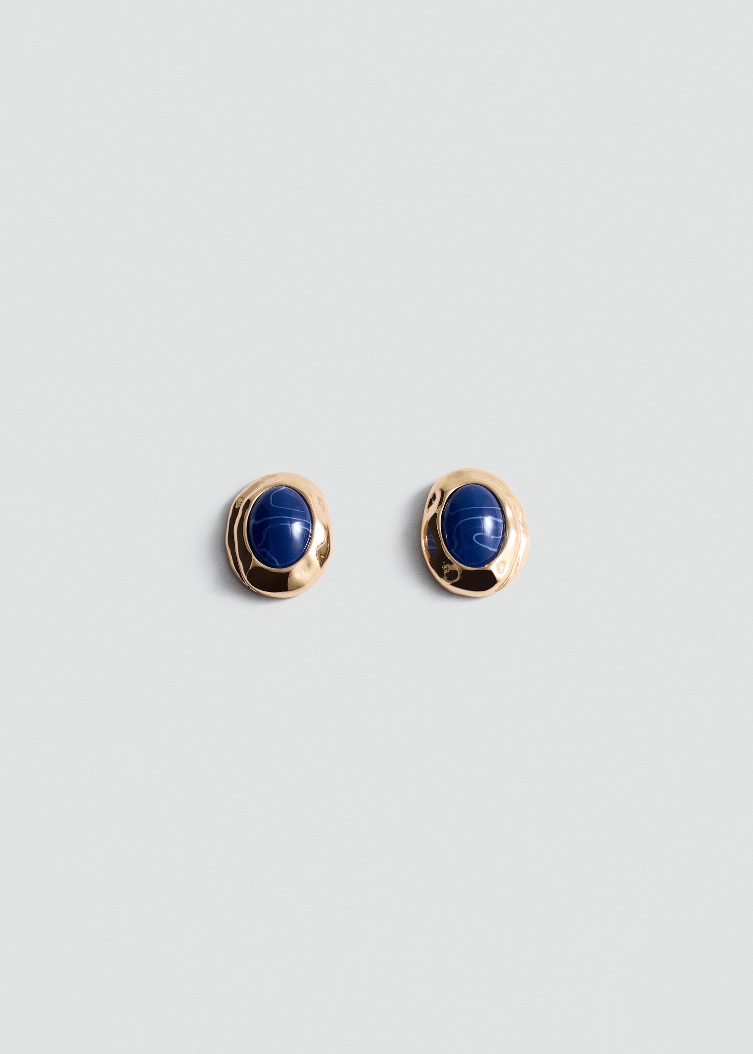 Oval bead earrings - Article without model