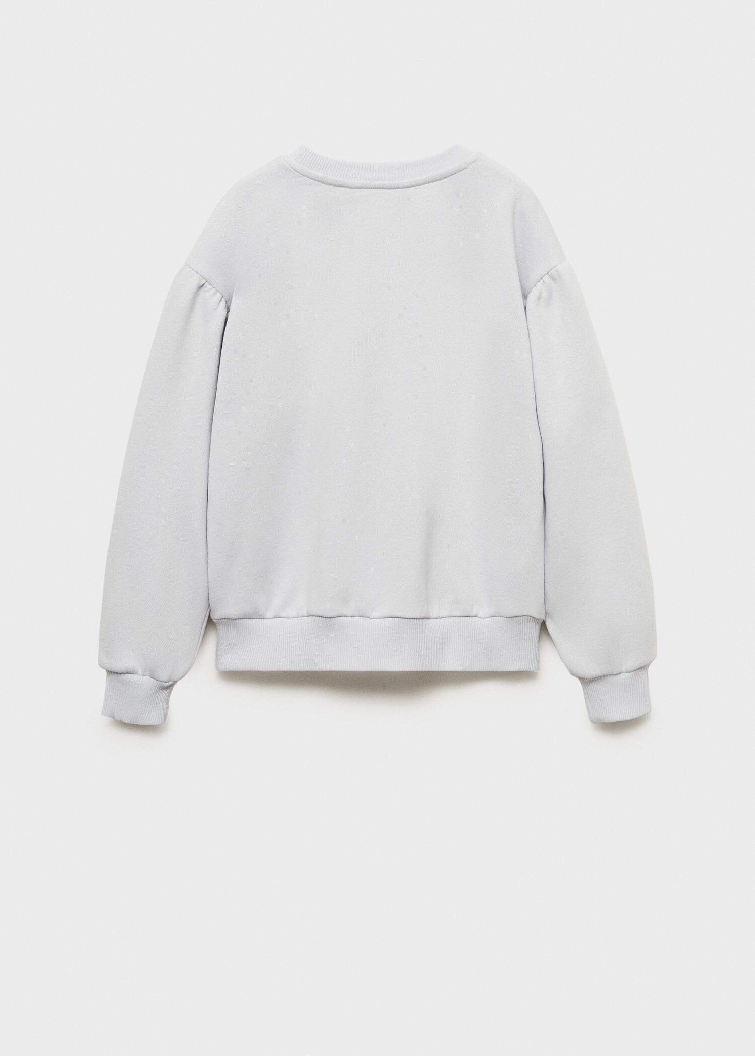Embroidered detail cotton sweatshirt - Reverse of the article