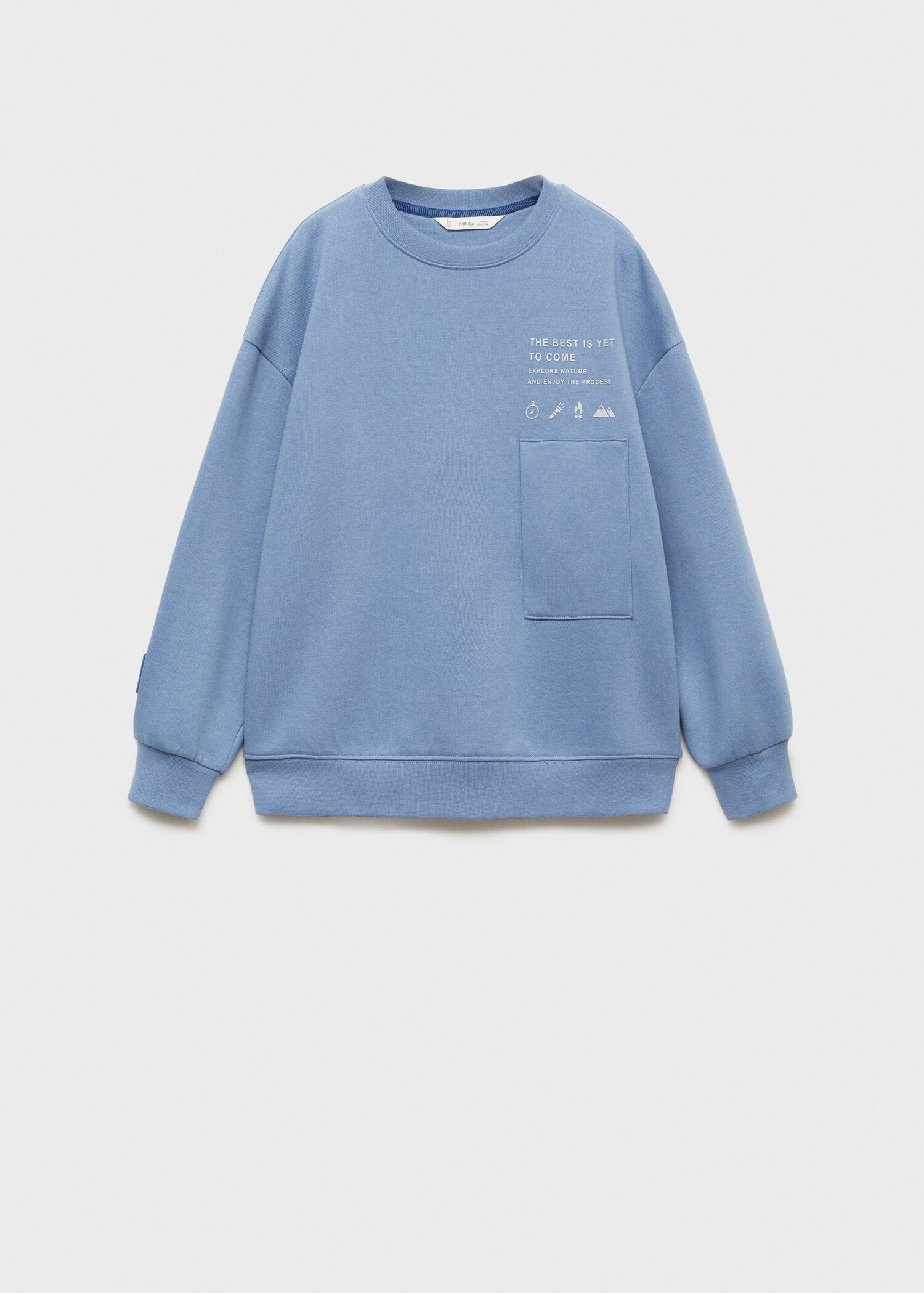 Printed cotton sweatshirt - Article without model