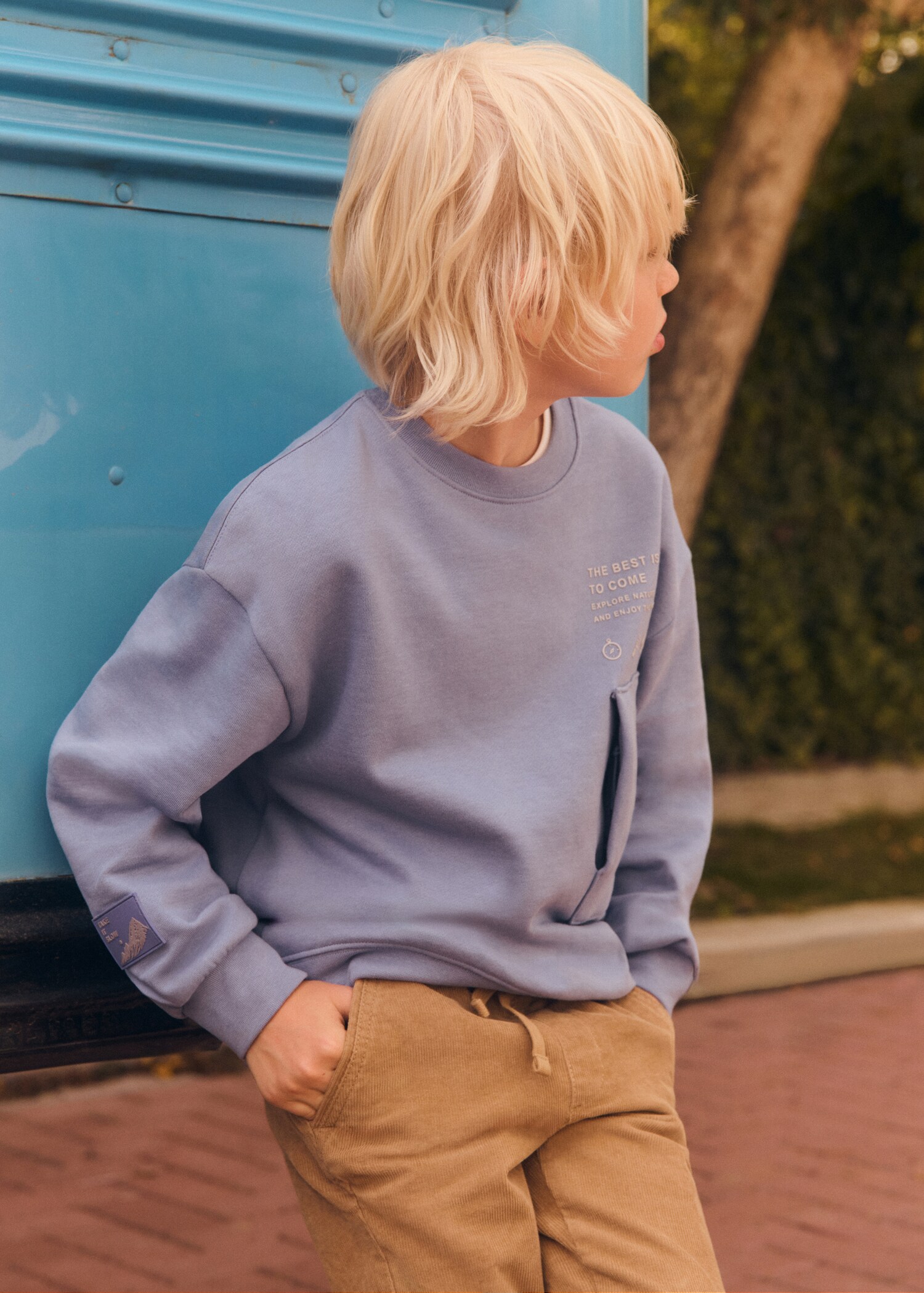 Printed cotton sweatshirt - Details of the article 5