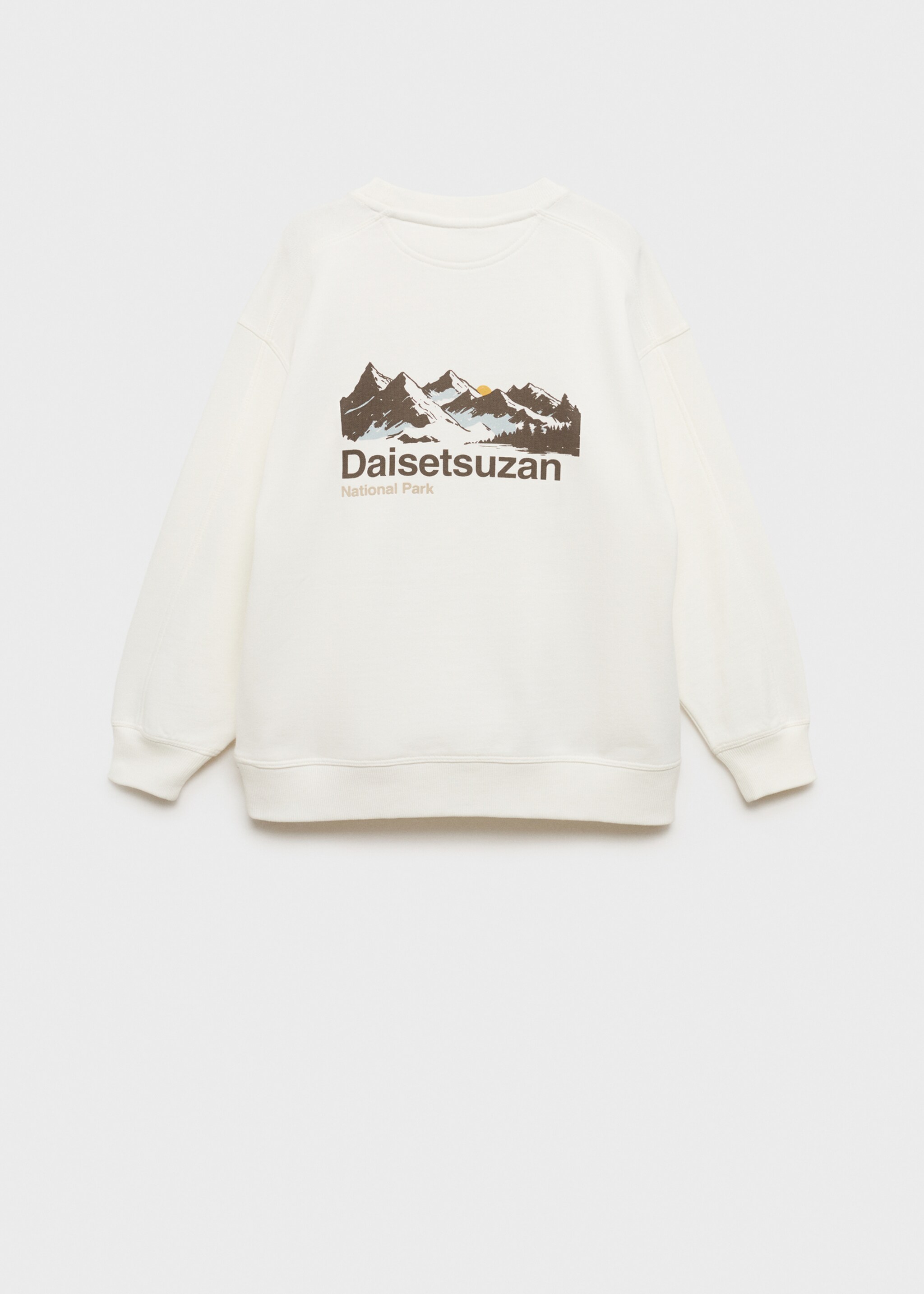 Printed cotton sweatshirt - Reverse of the article