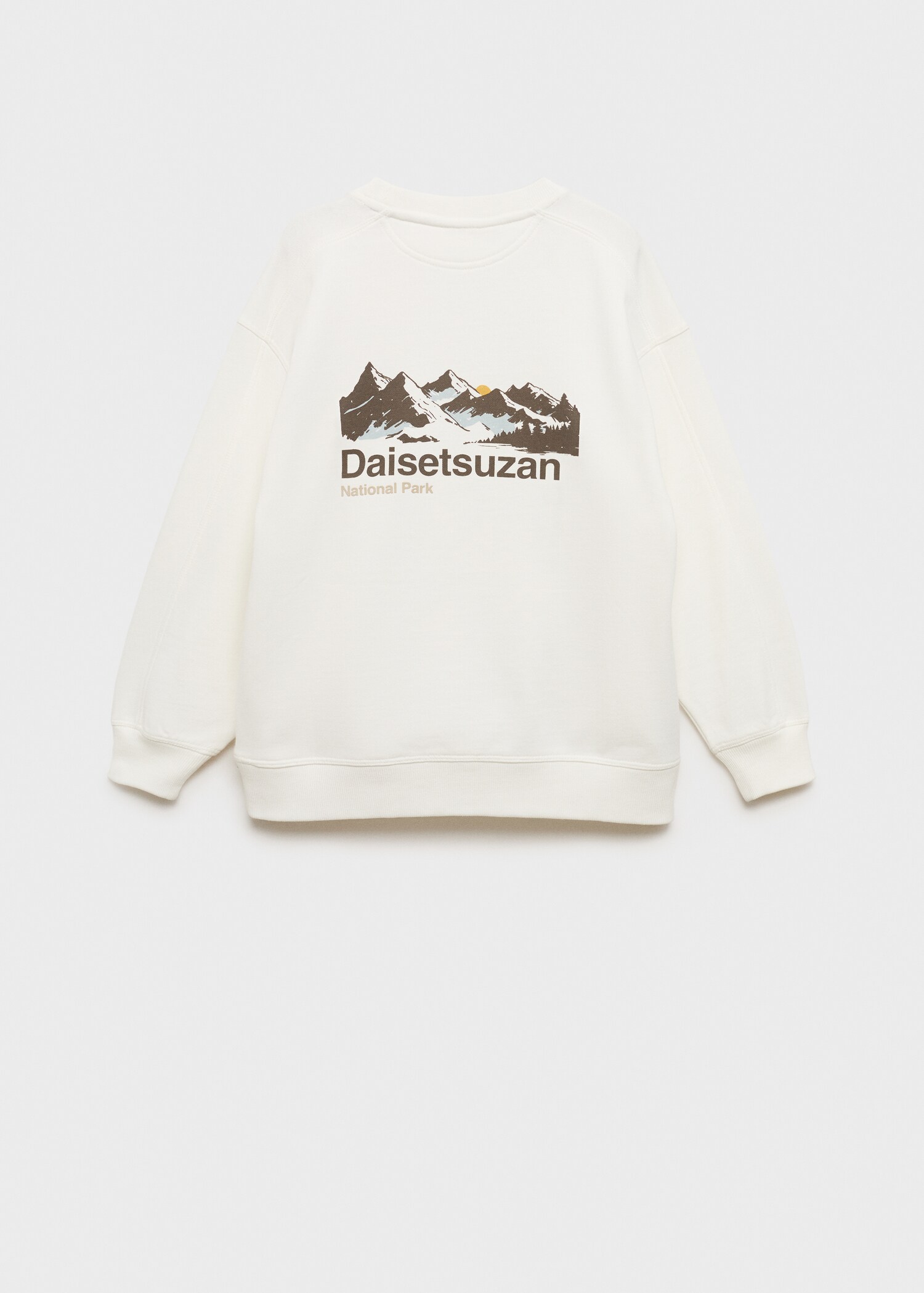 Printed cotton sweatshirt - Reverse of the article