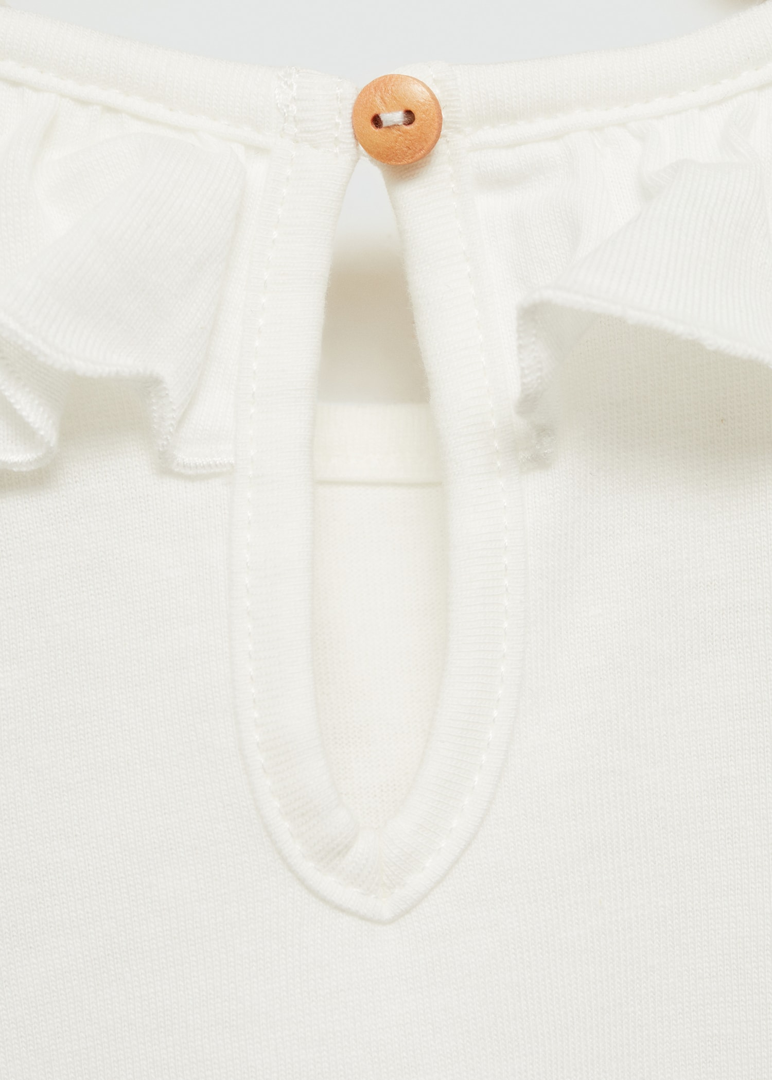 T-Shirt mit Rüschenkragen - Detail des Artikels 0