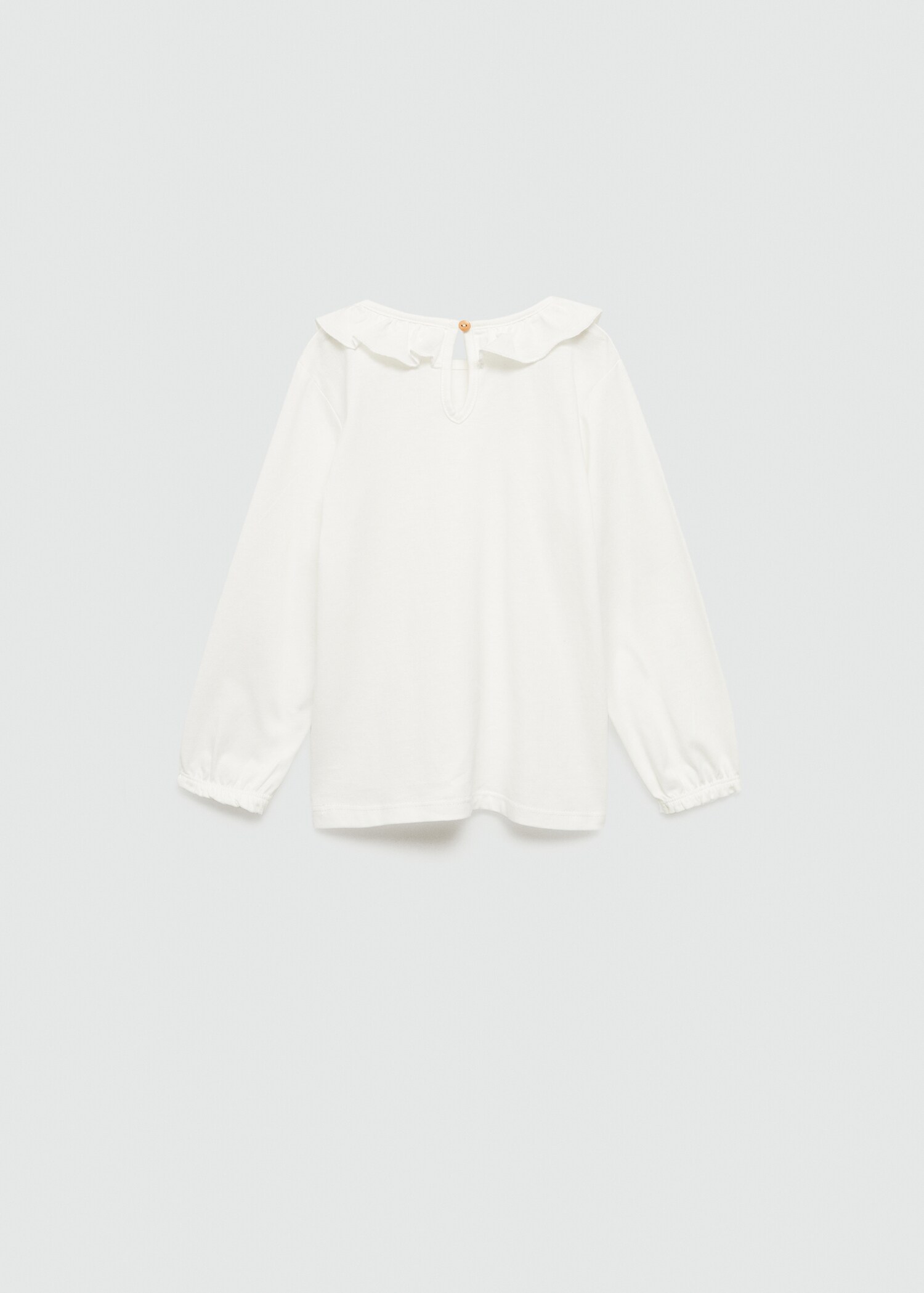 T-Shirt mit Rüschenkragen - Rückseite des Artikels