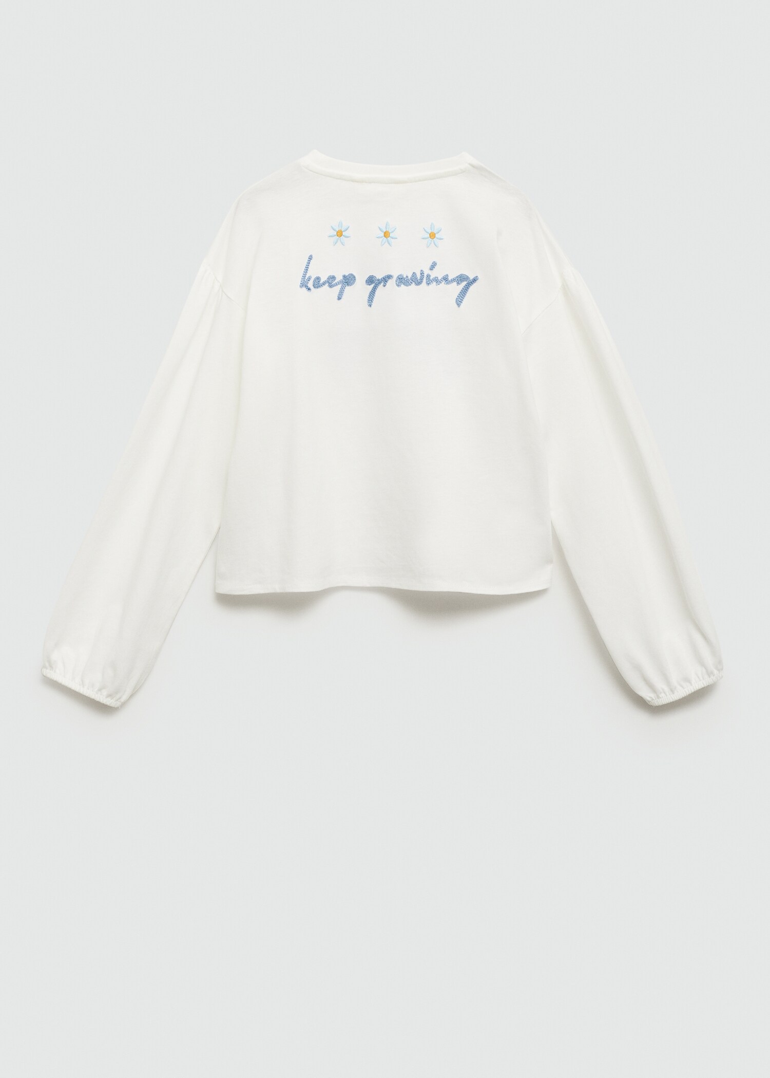 Embroidered detail T-shirt - Reverse of the article