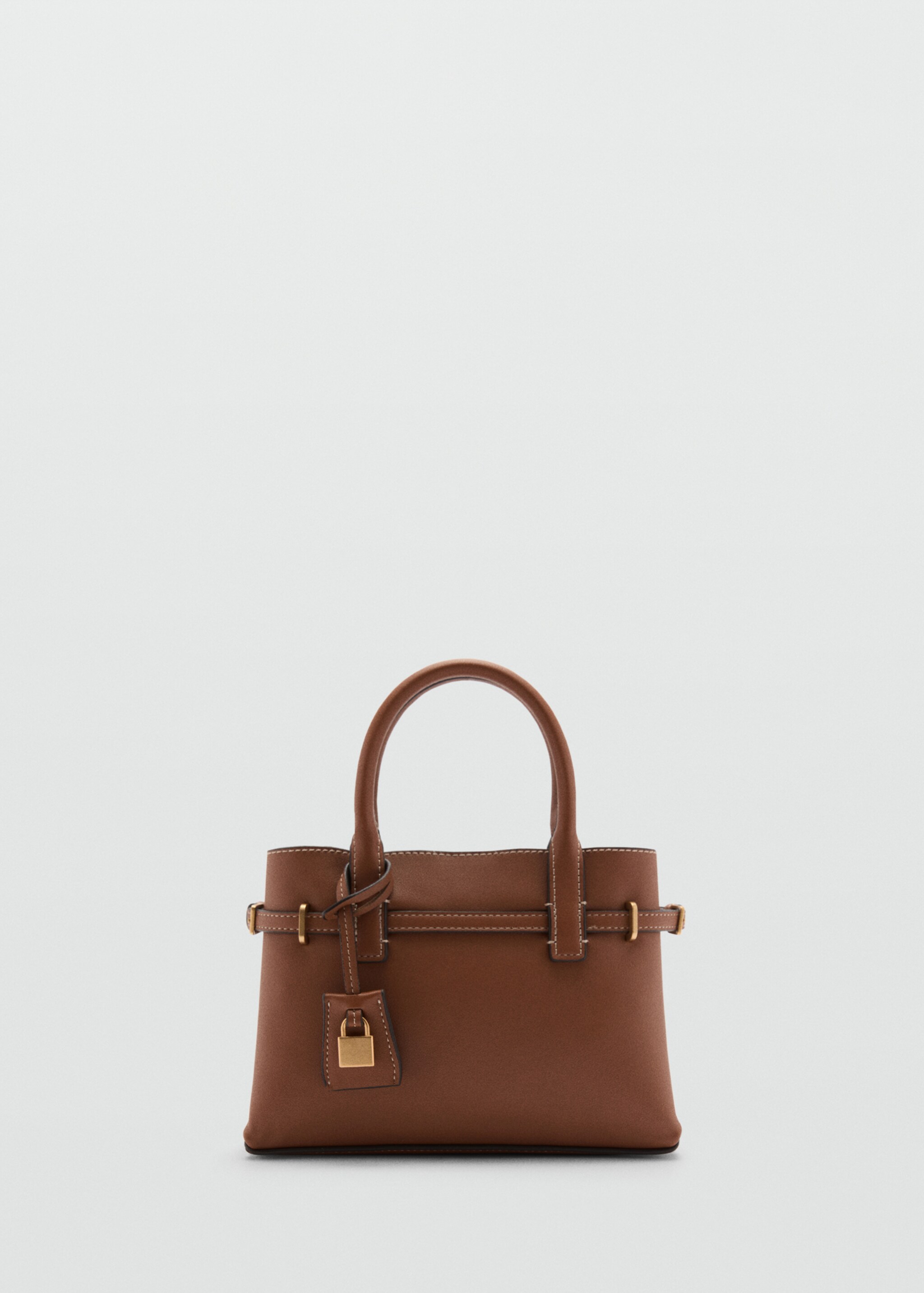 Mini-shopper with rear padlock - Article without model, Leather. Ref: 77016356-00.