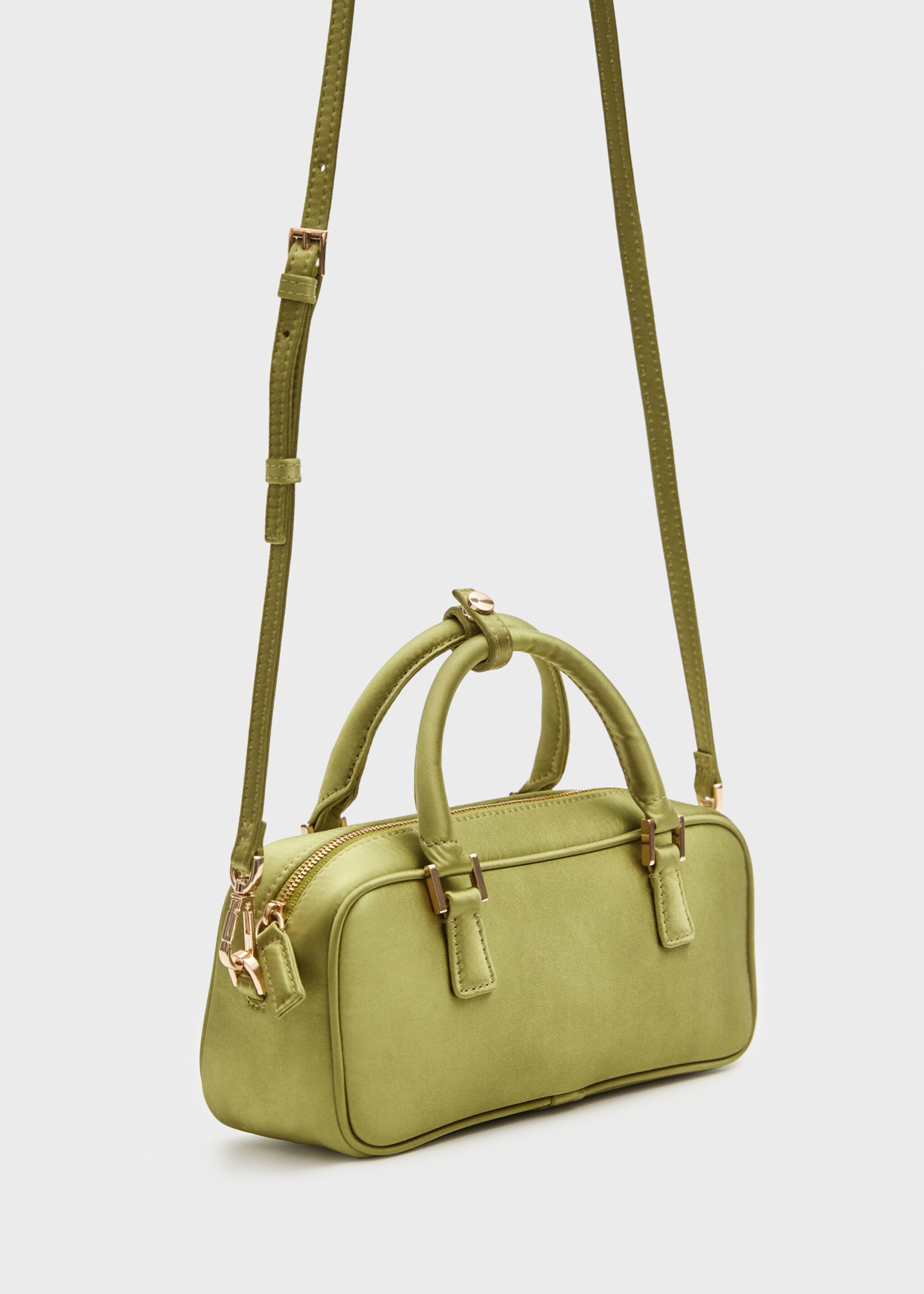 Mini satin bowling bag - Medium plane, Green. Ref: 77016358-00.