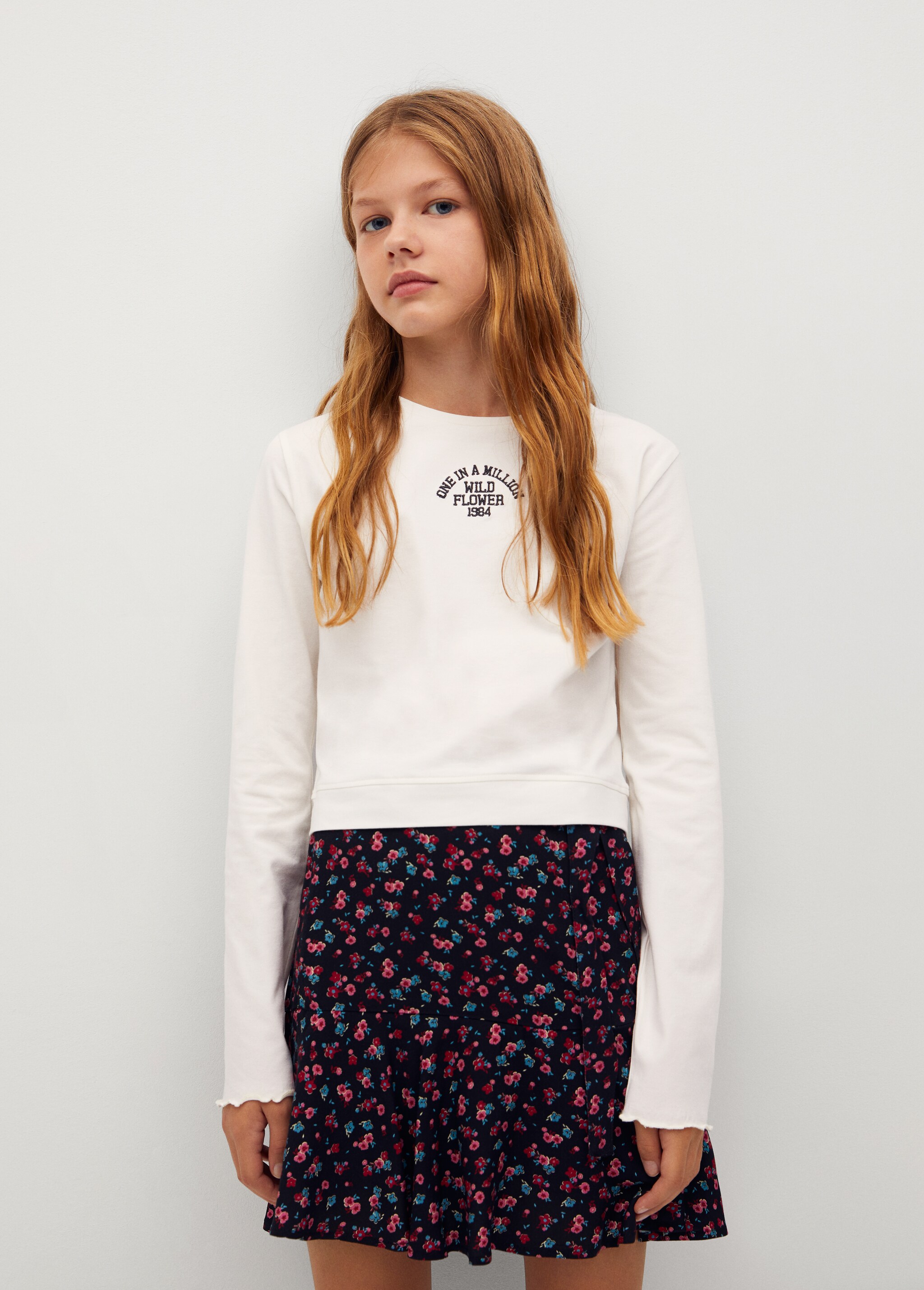 T-shirt coton message - Plan moyen