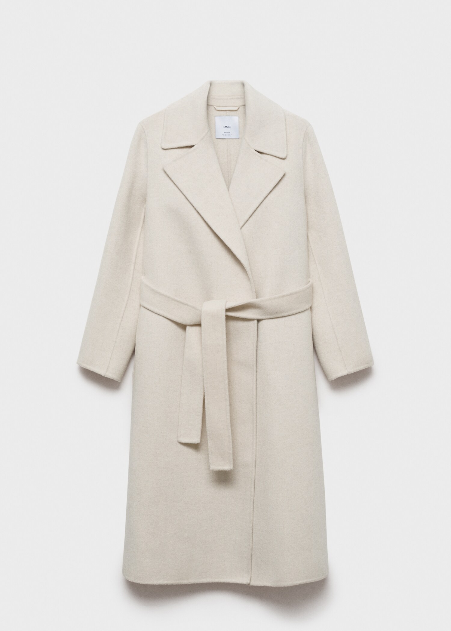 Manteau en laine handmade avec ceinture - Article sans modèle