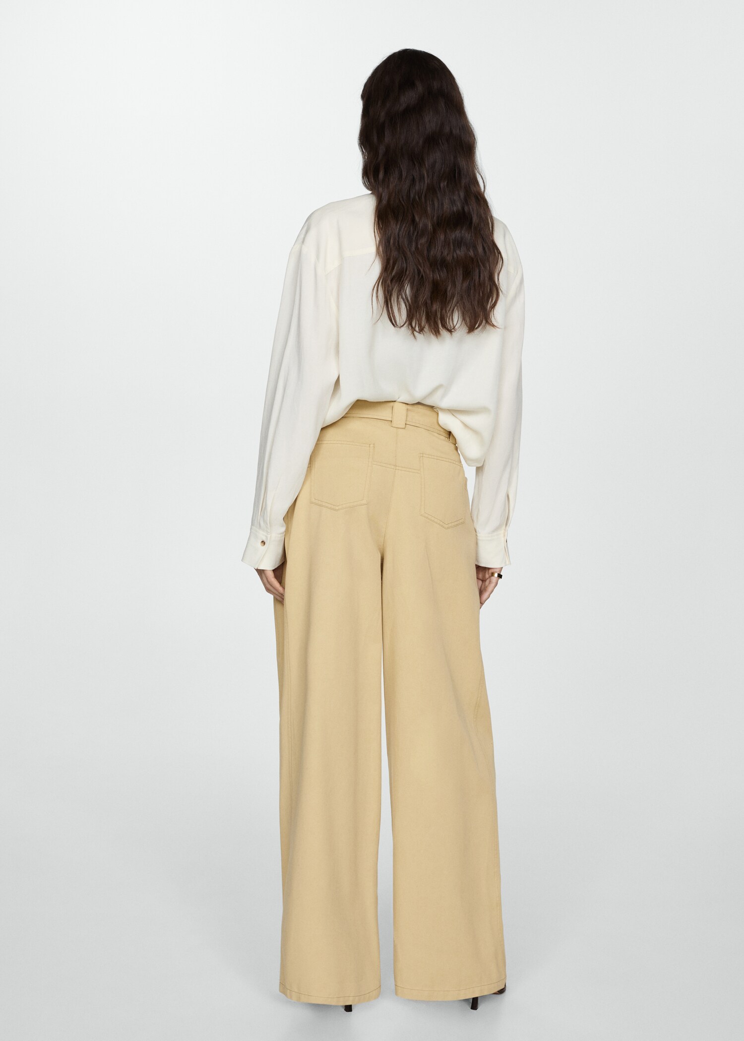 Pantalon Lyocell ceinture - Verso de l’article