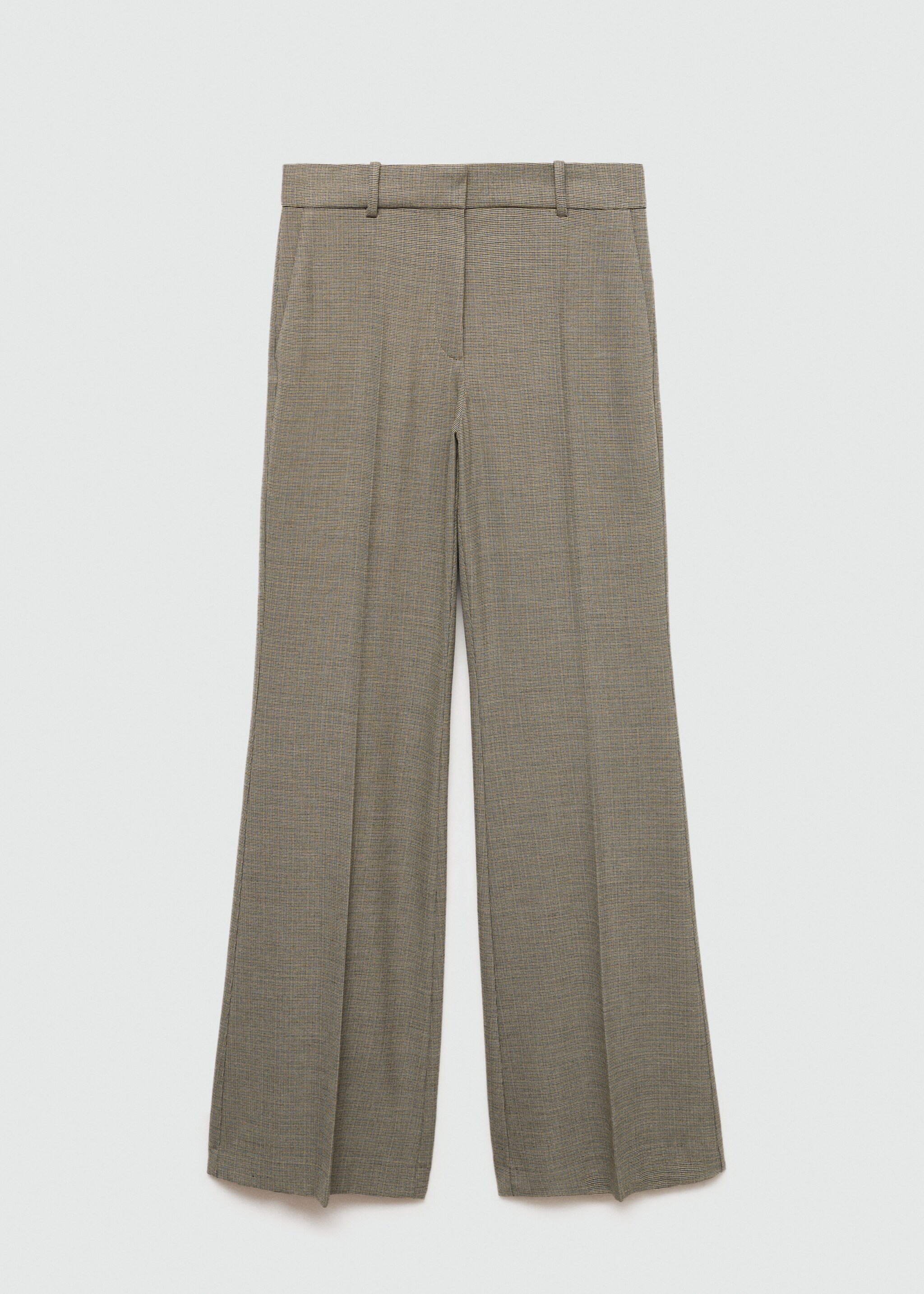 Pantalón traje flare - Artículo sin modelo, Khaki. Ref: 77016727-00.