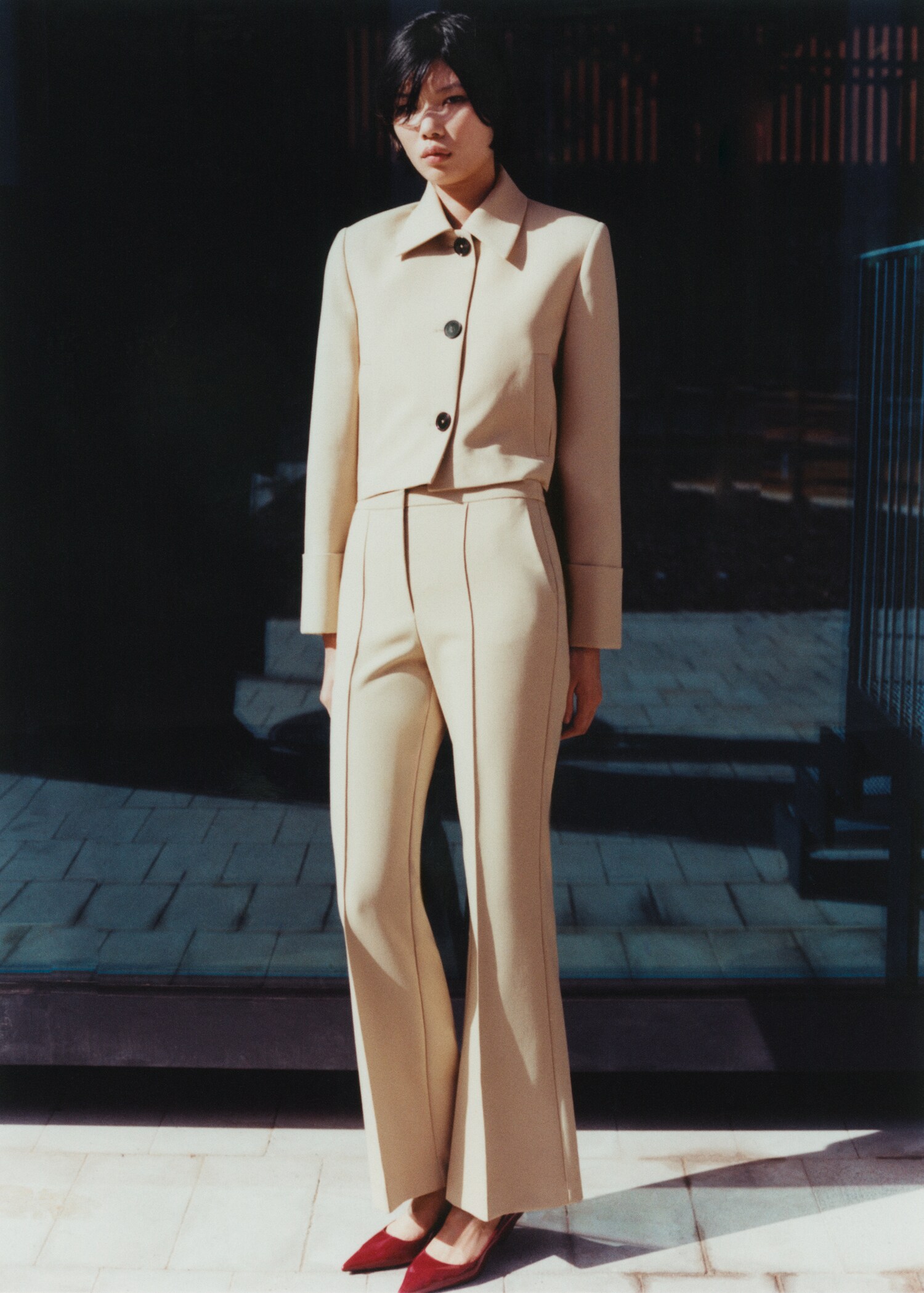 Flared suit trousers - Details of the article 6