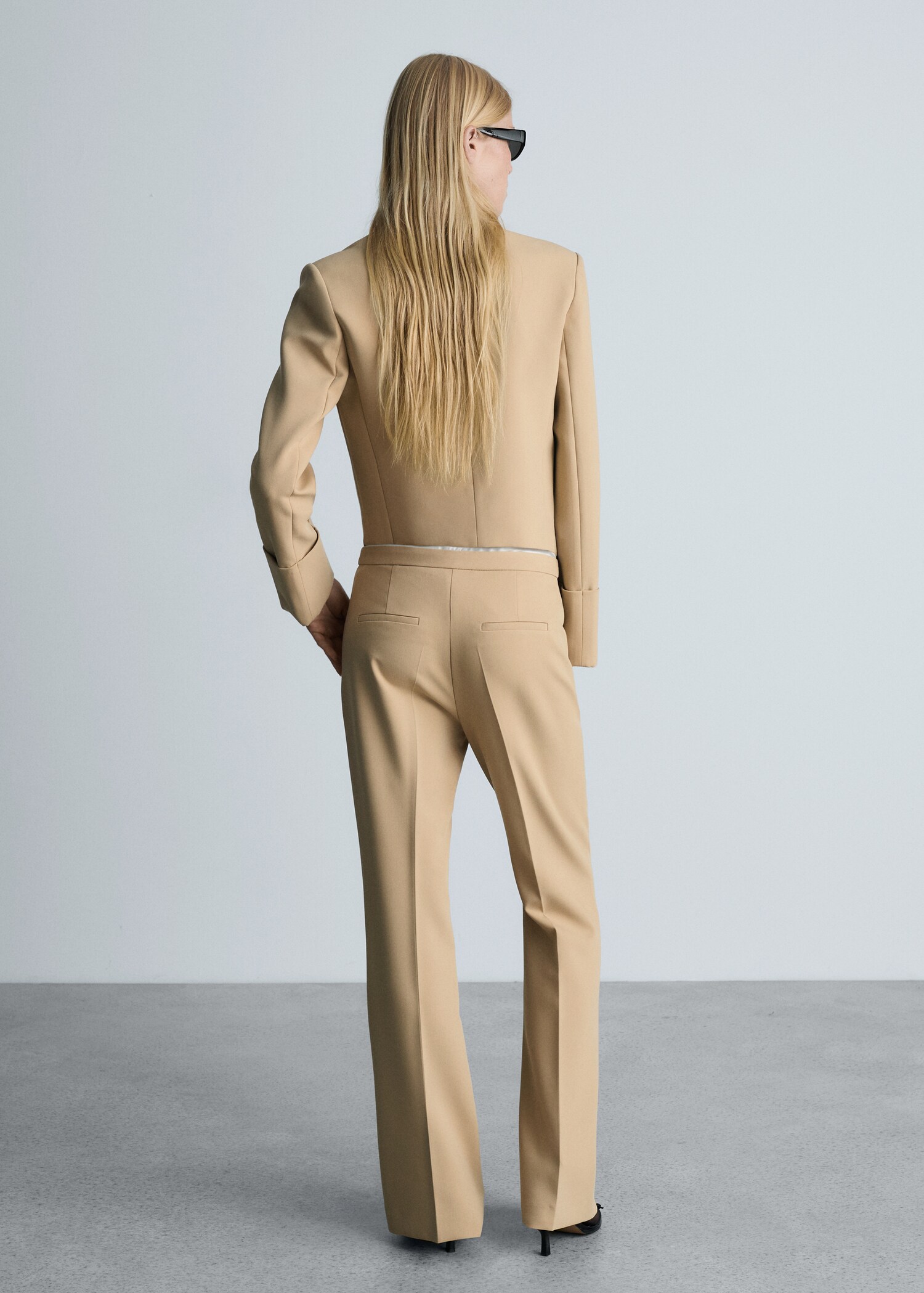 Flared suit trousers - Reverse of the article