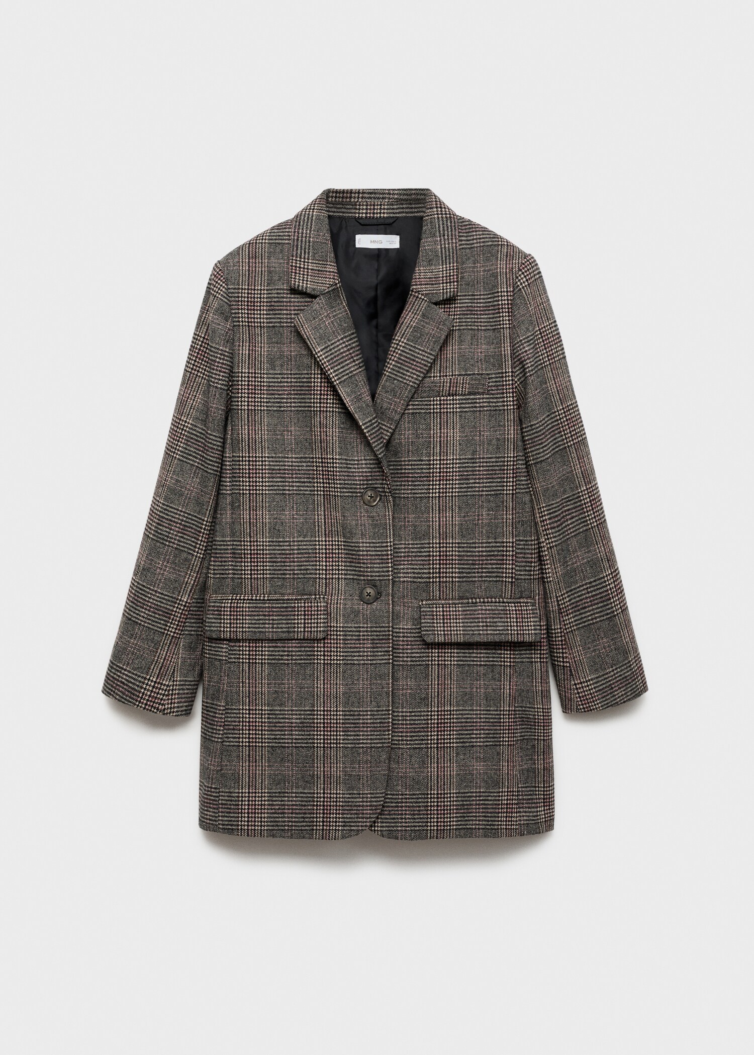 Karierter Mantel aus Woll-Mix - Artikel ohne Model