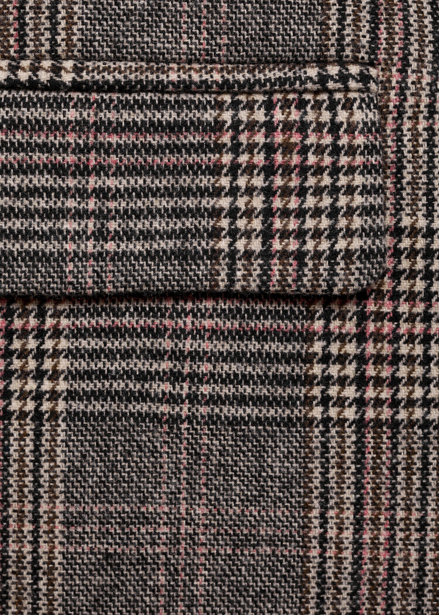 Karierter Mantel aus Woll-Mix - Detail des Artikels 0