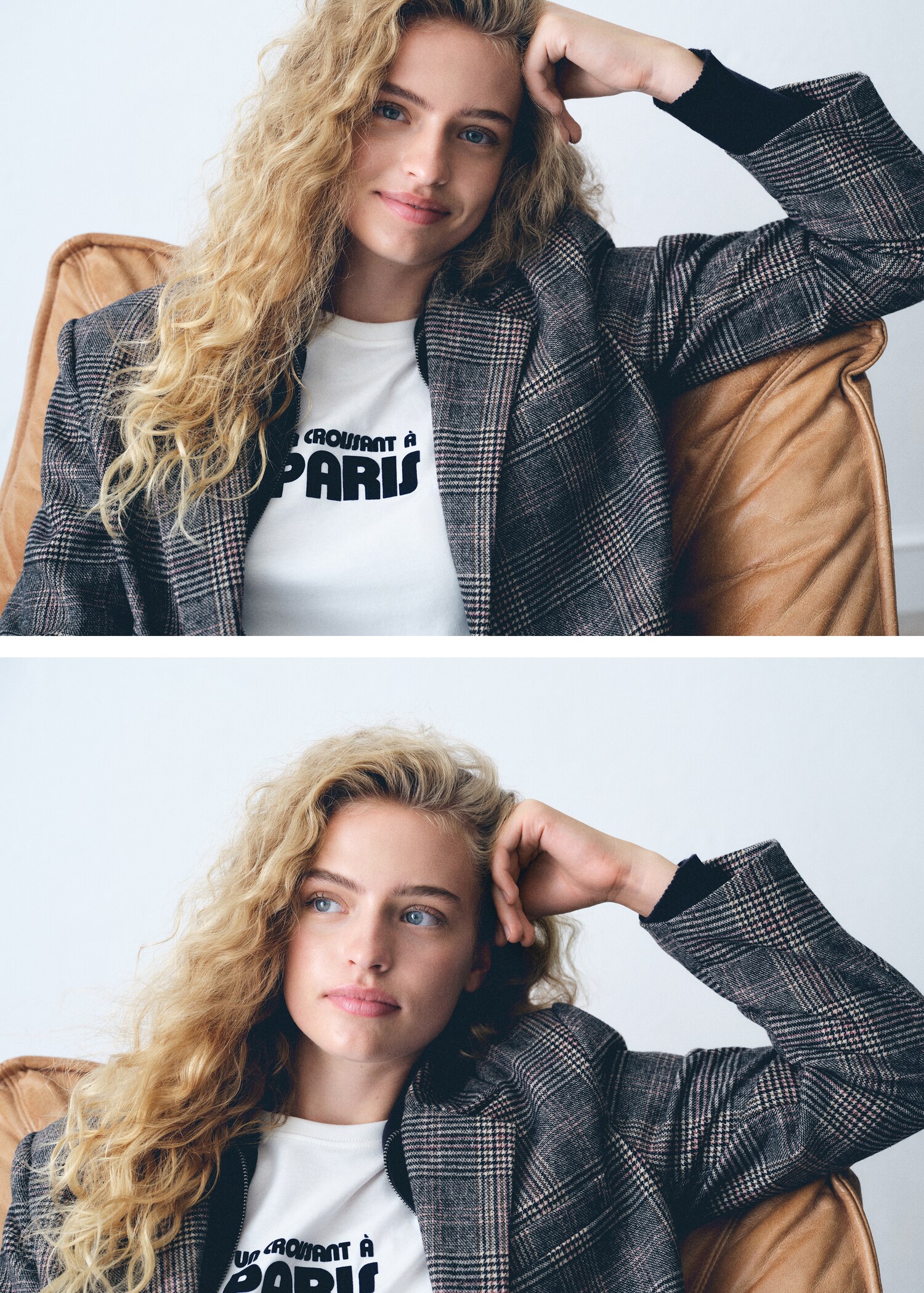 Karierter Mantel aus Woll-Mix - Detail des Artikels 6