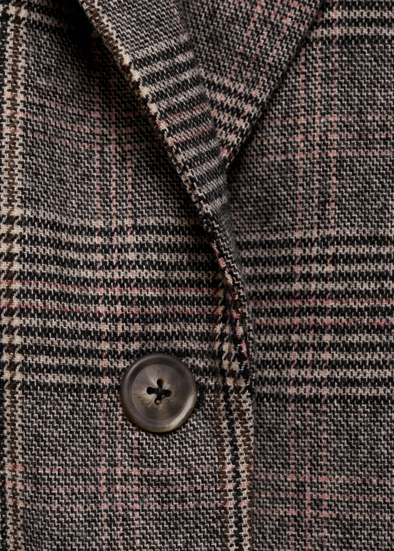 Karierter Mantel aus Woll-Mix - Detail des Artikels 8