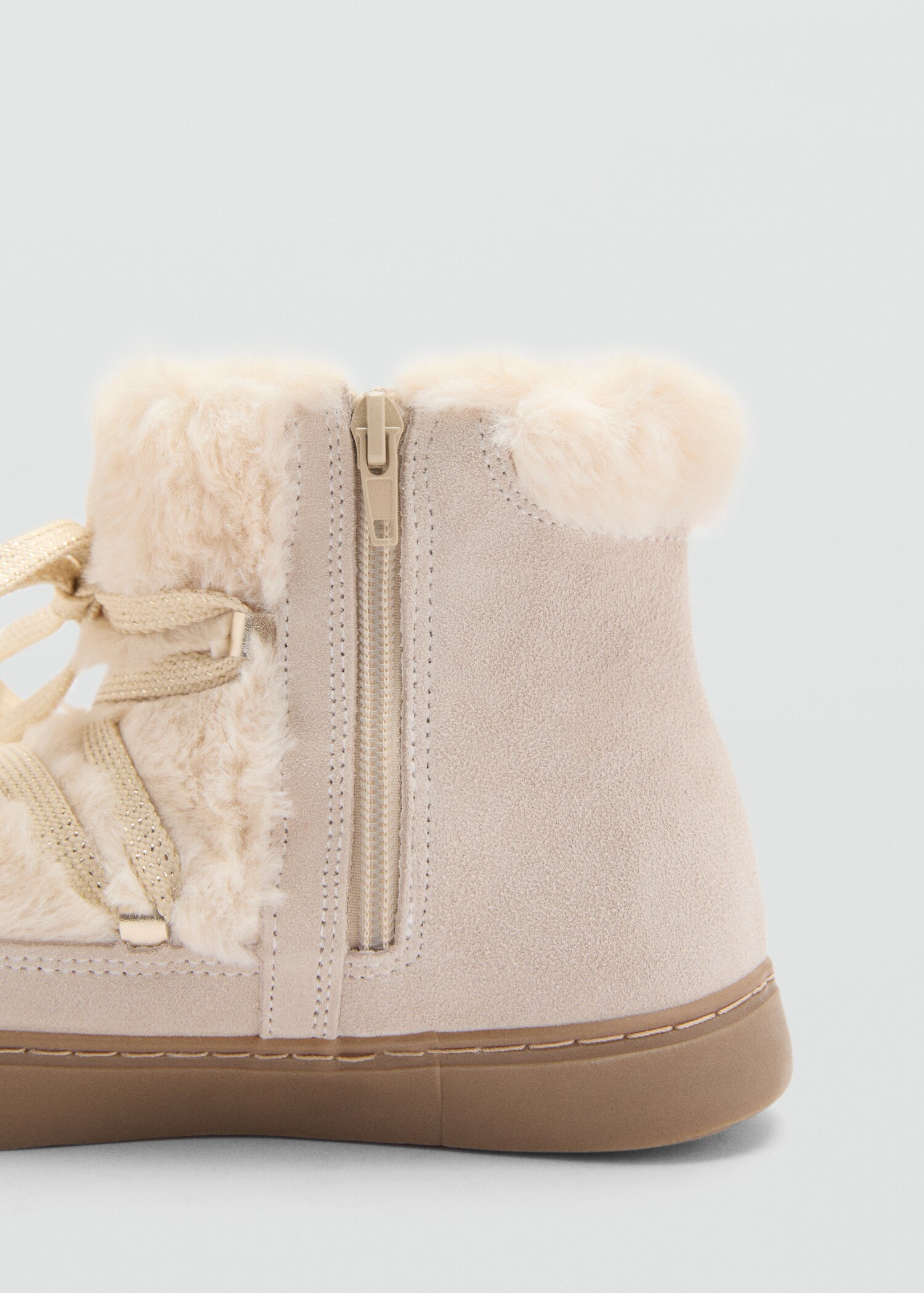 Fur leather ankle boots - Details of the article 1