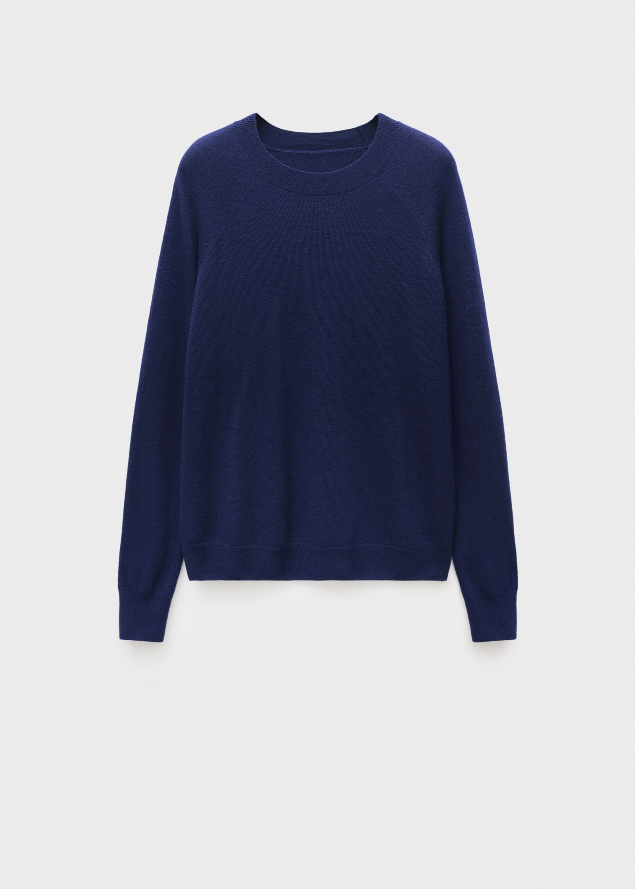 Πουλόβερ μάλλινο με στρογγυλό λαιμό - Προϊόν χωρίς μοντέλο, Σκούρο Μπλε Μαρέν. Ref: 77016751-00.