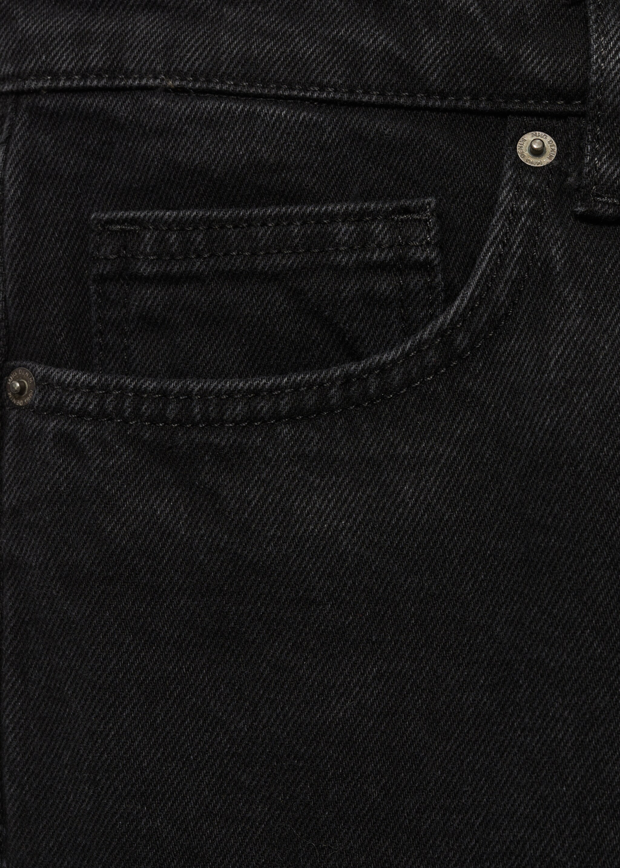 Jeans tapered-fit negros - Detalle del artículo 8, Denim negro. Ref: 77016767-00.