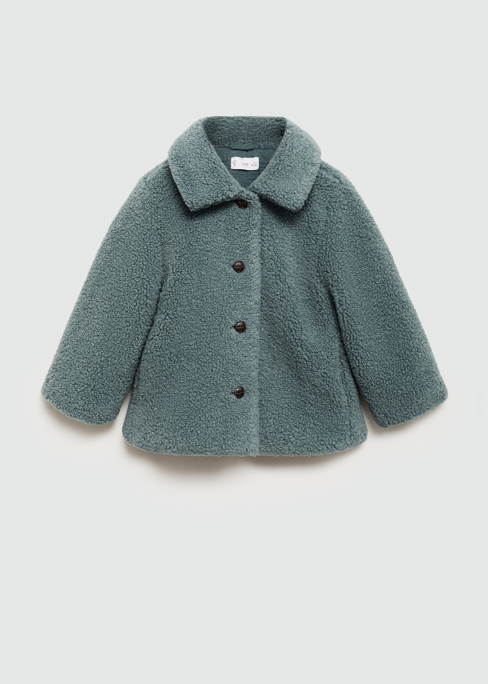 Jas met schapenvacht - Artikel zonder model, Pastelgroen. Ref: 77017116-00.