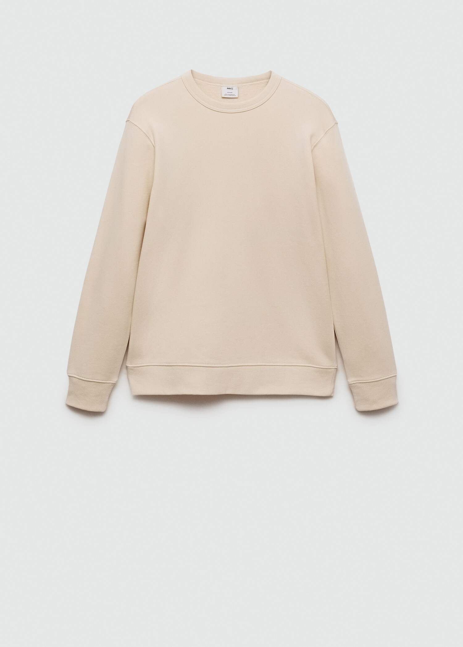 Plush cotton sweatshirt - Article without model