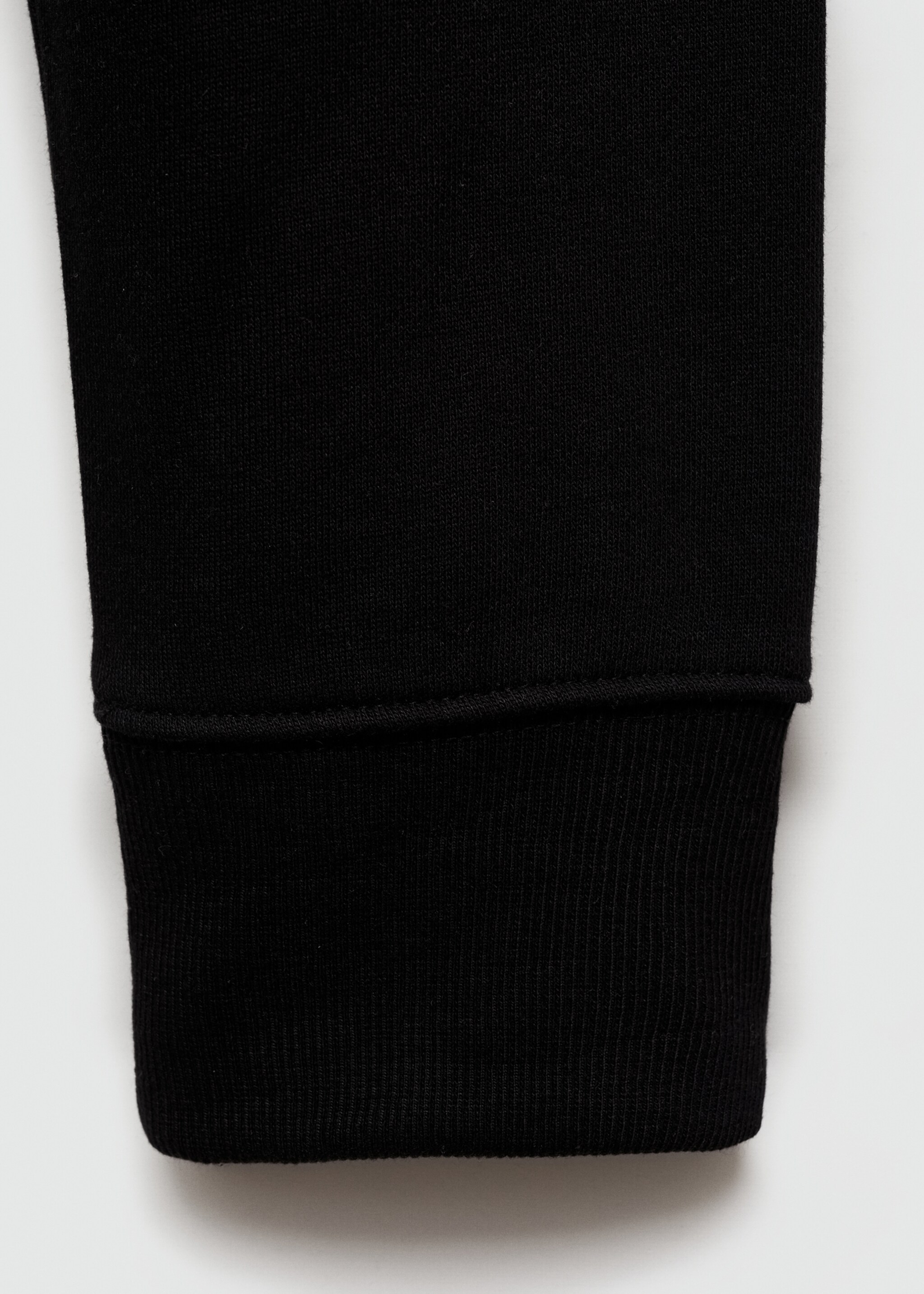 Plüsch-Sweatshirt aus Baumwolle - Detail des Artikels 0, Schwarz. Ref: 77017117-00.