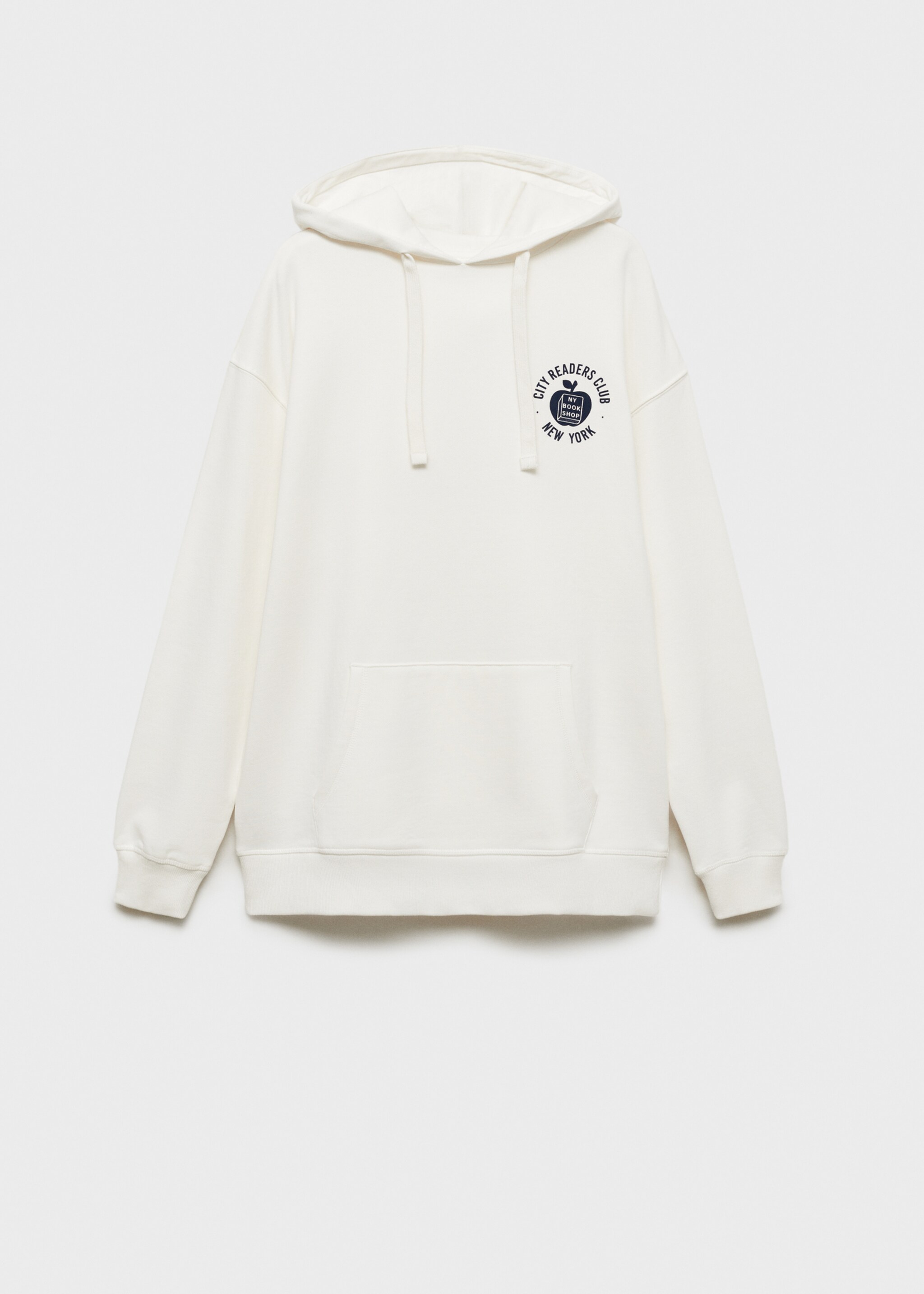 Sweat-shirt oversize imprimé - Article sans modèle, Blanc cassé. Ref: 77017121-00.
