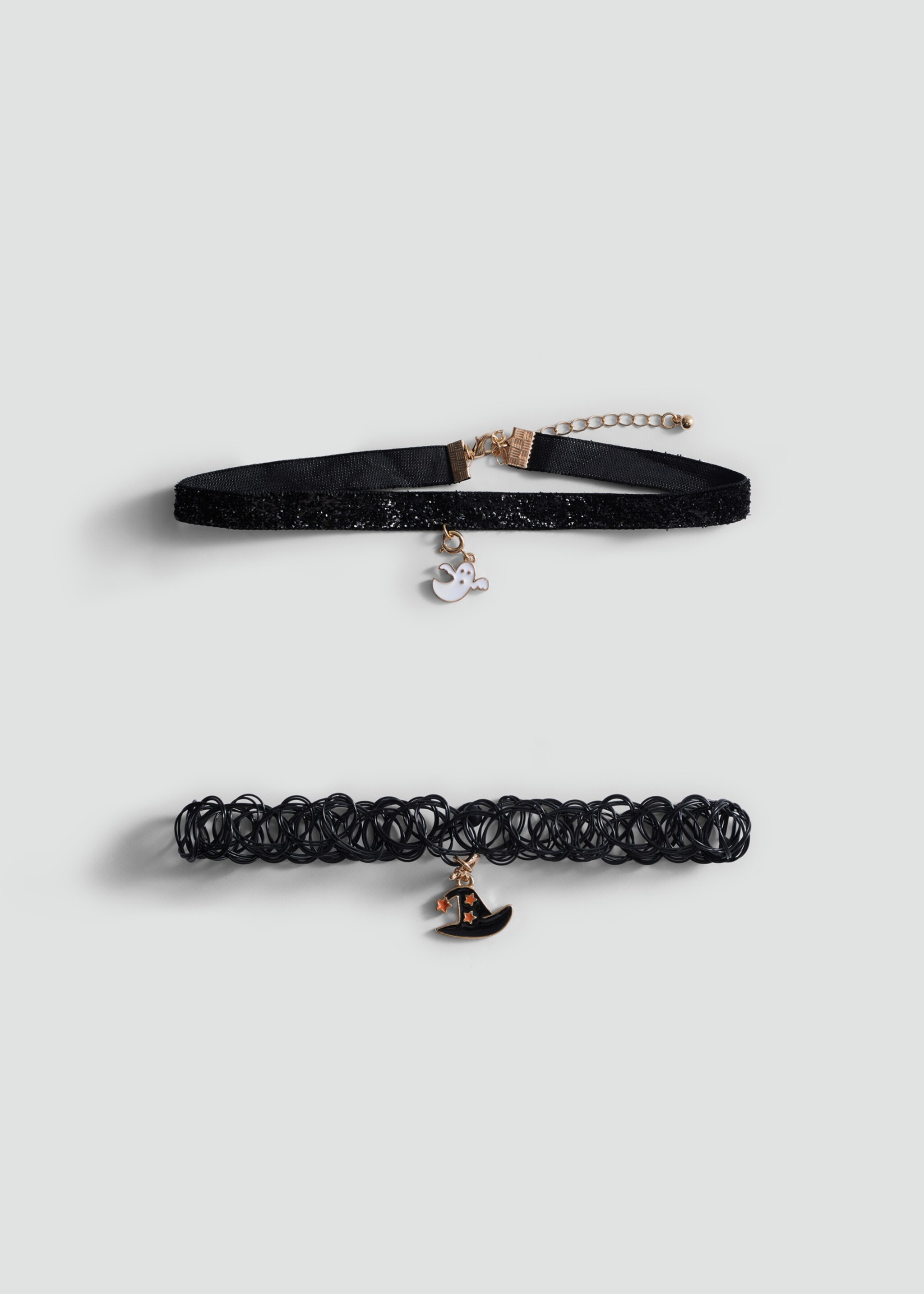 Pack 2 Halloween chokers - Article without model, Black. Ref: 77017124-00.