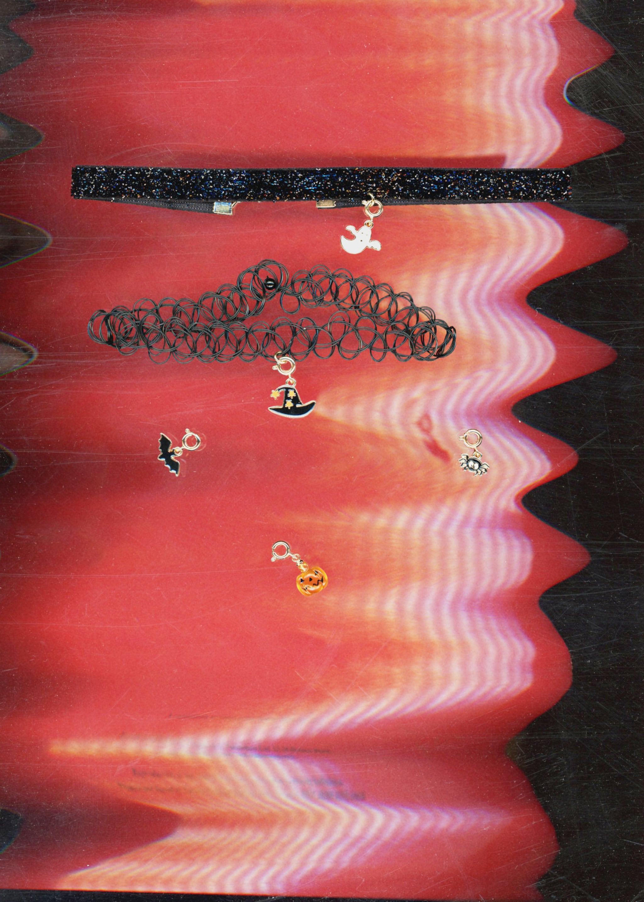 Pack 2 Halloween chokers - Details of the article 5, Black. Ref: 77017124-00.