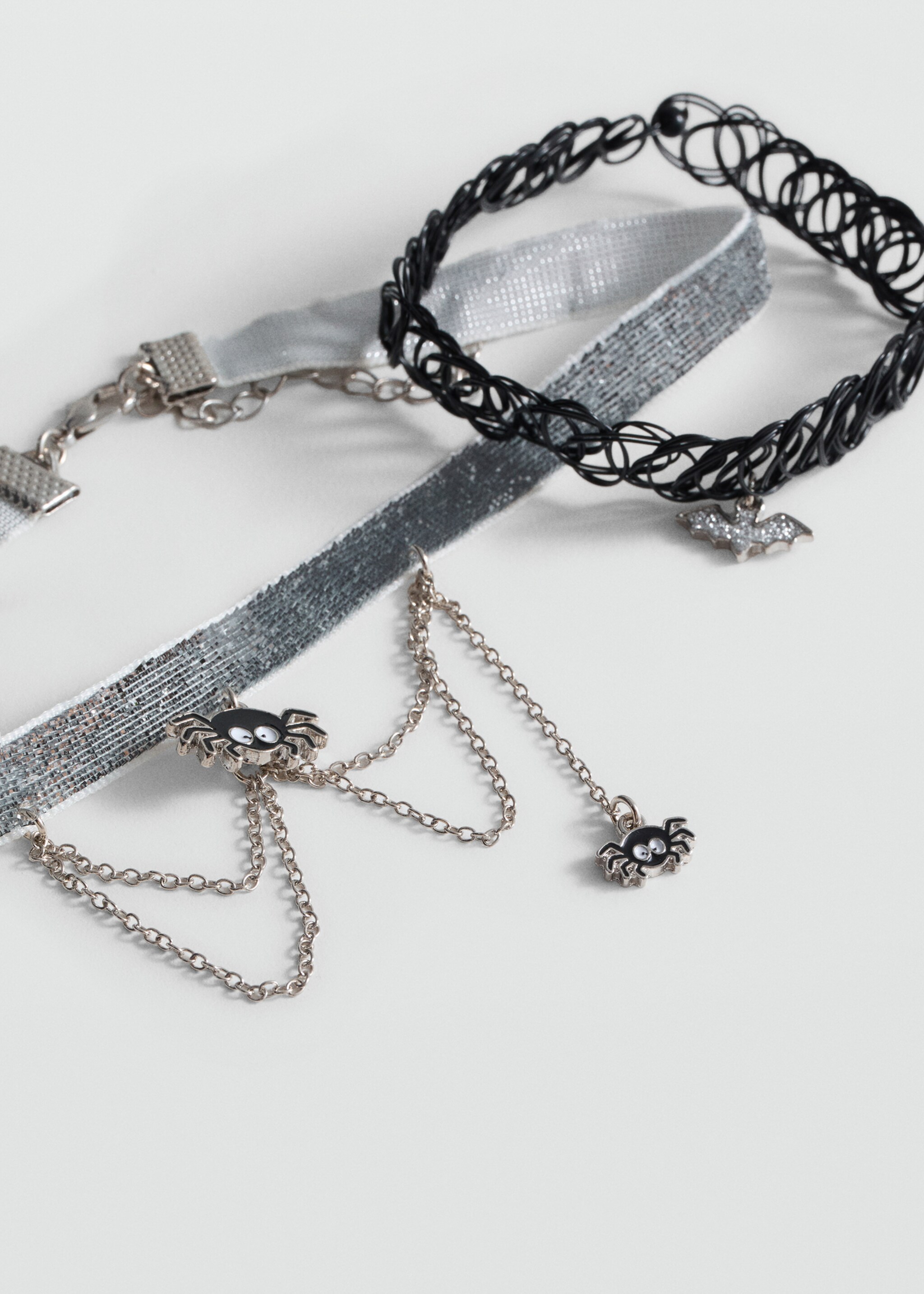 Pack 2 Halloween chokers - Medium plane, Black. Ref: 77017125-00.