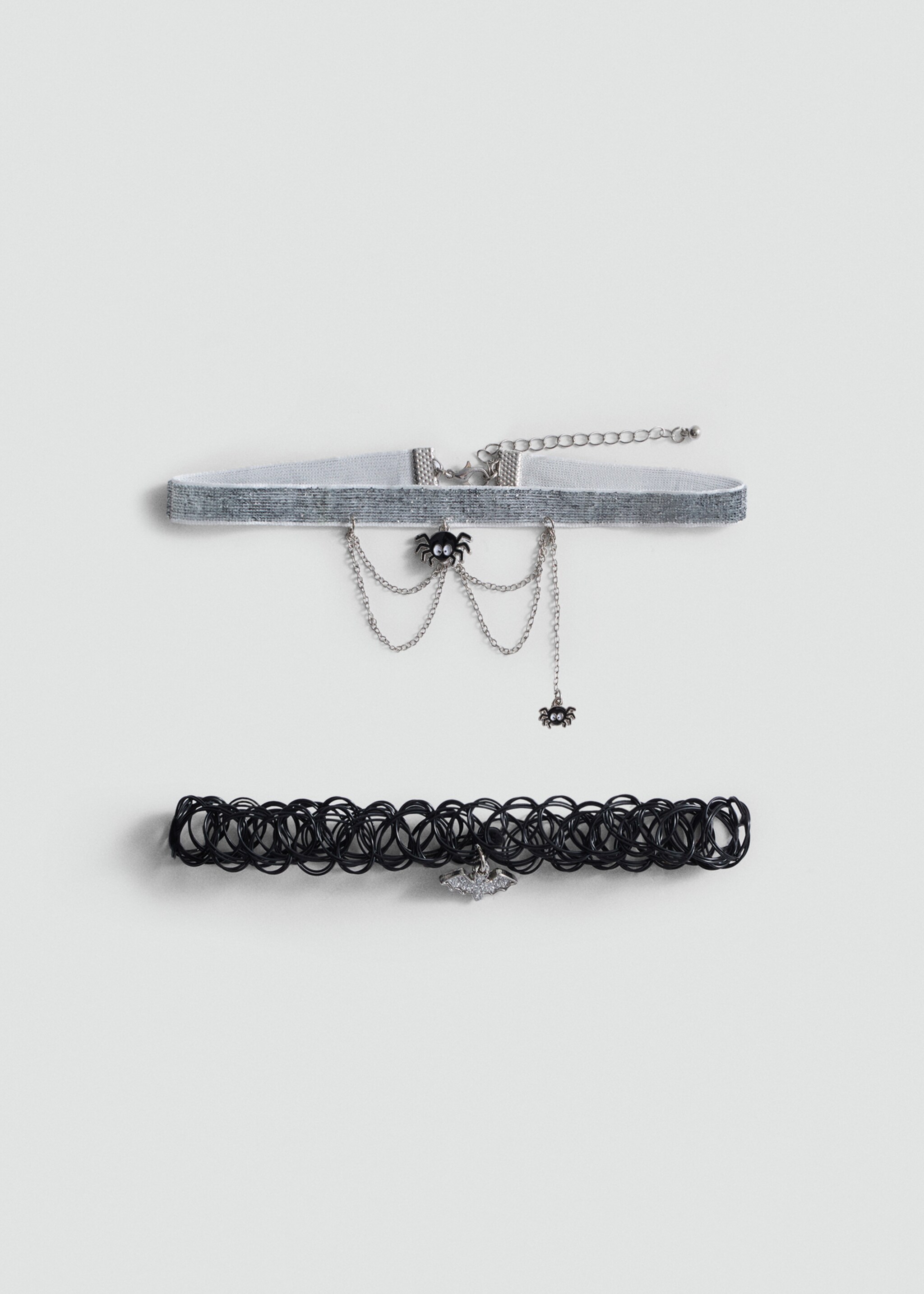 Pack 2 Halloween chokers - Article without model, Black. Ref: 77017125-00.