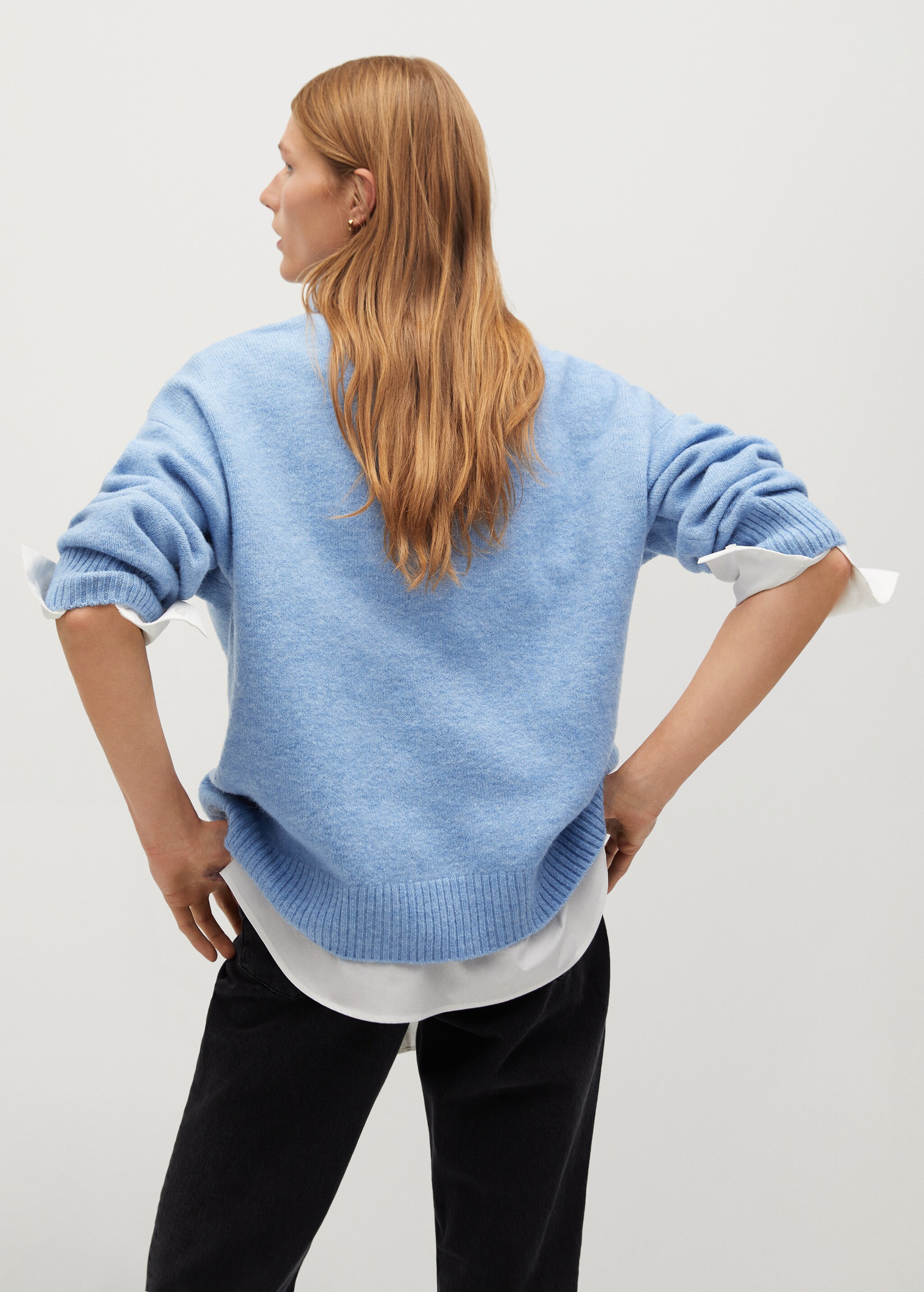 Jersey oversize cuello vuelto - Reverso del artículo