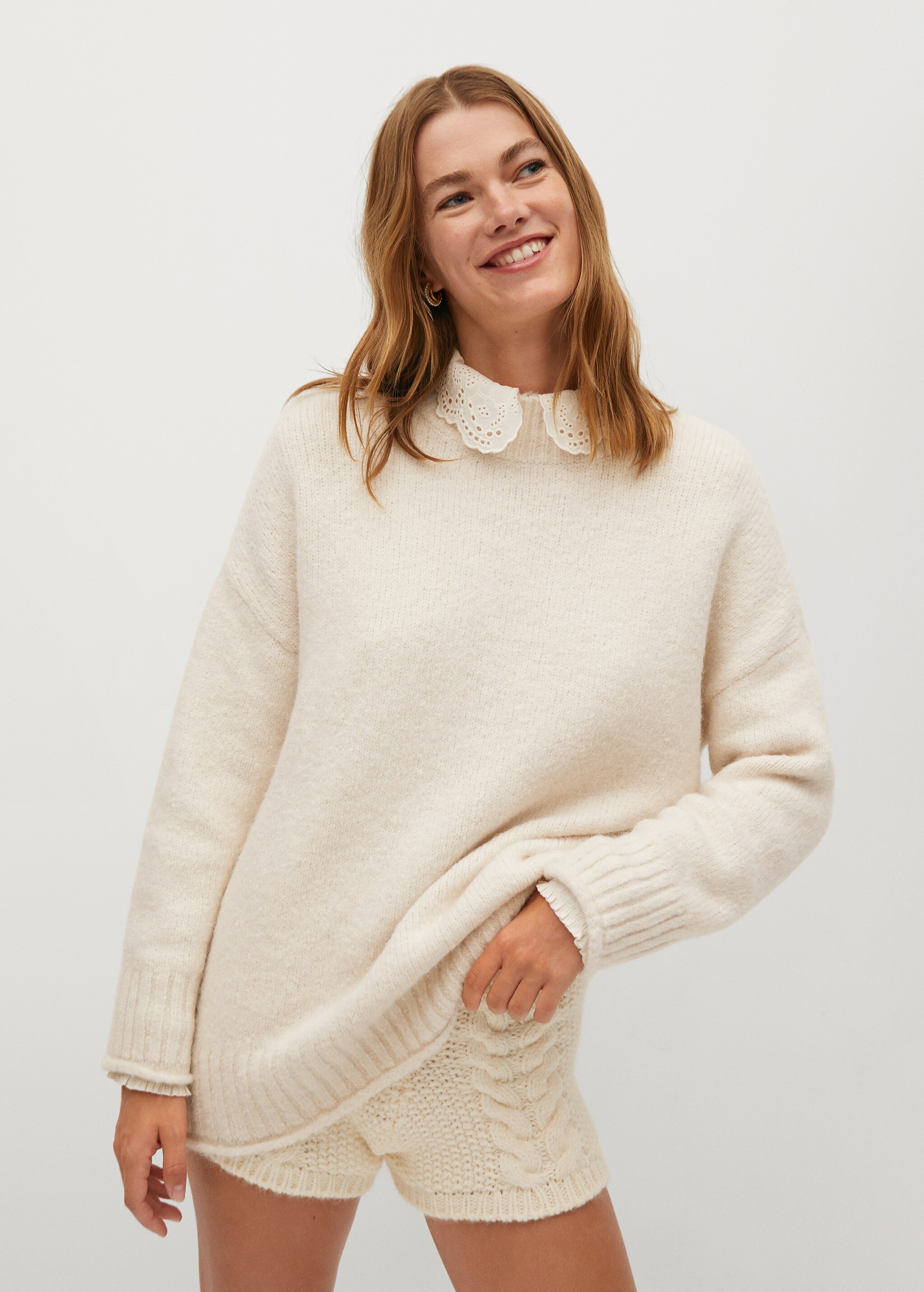 Textured knit sweater - Details of the article 2