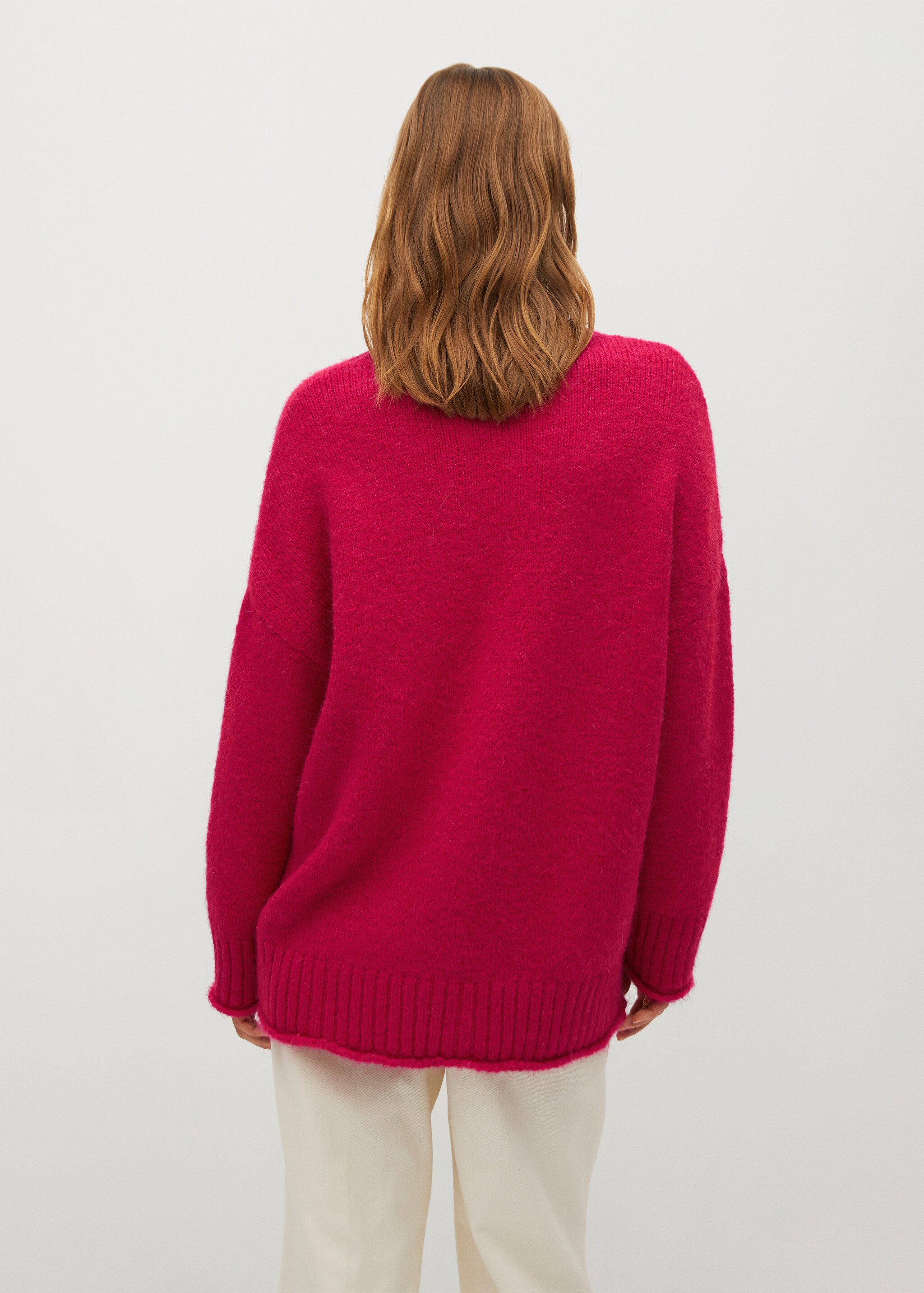 Textured knit sweater - Reverse of the article