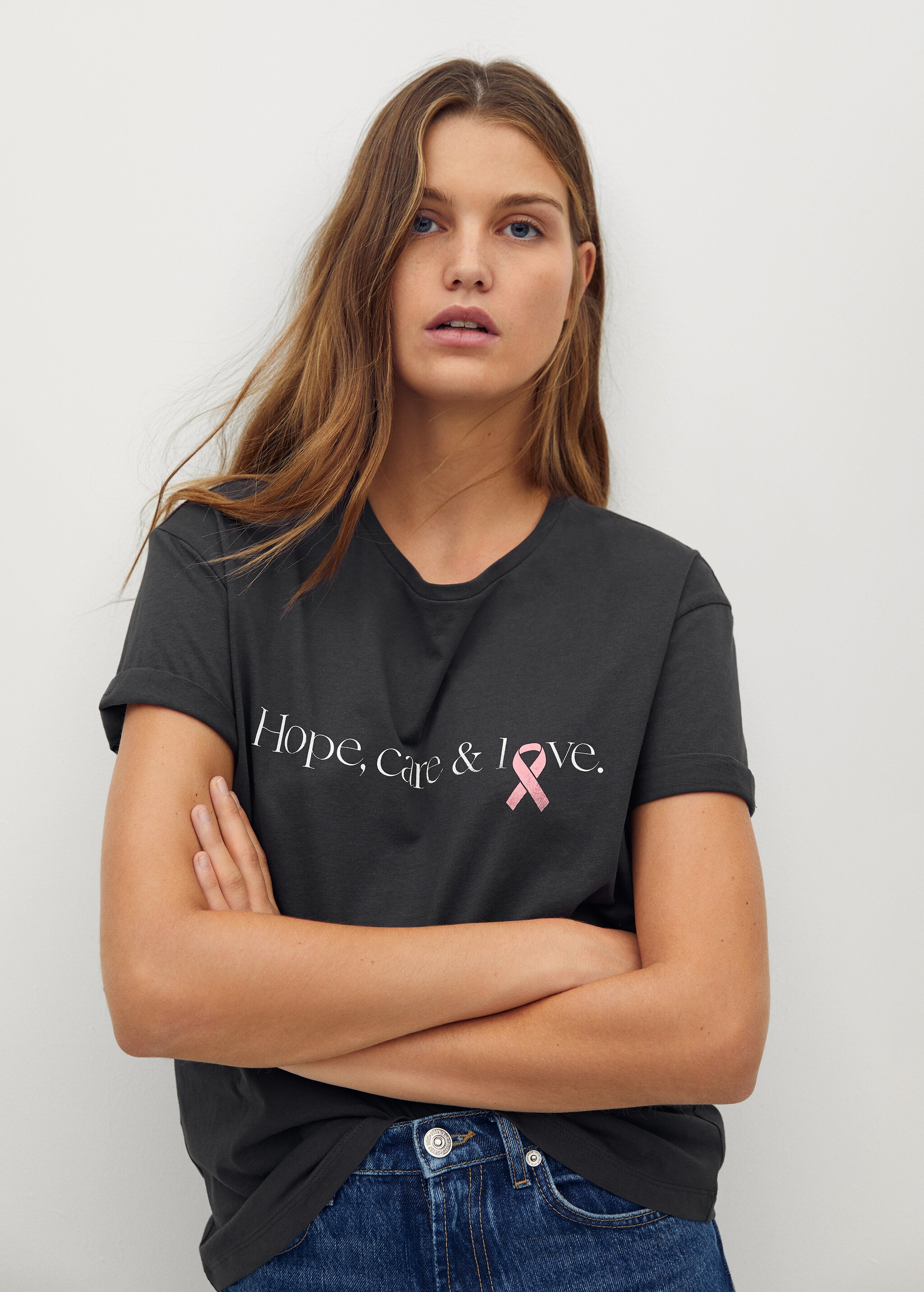 Short-sleeved solidary t-shirt - Medium plane