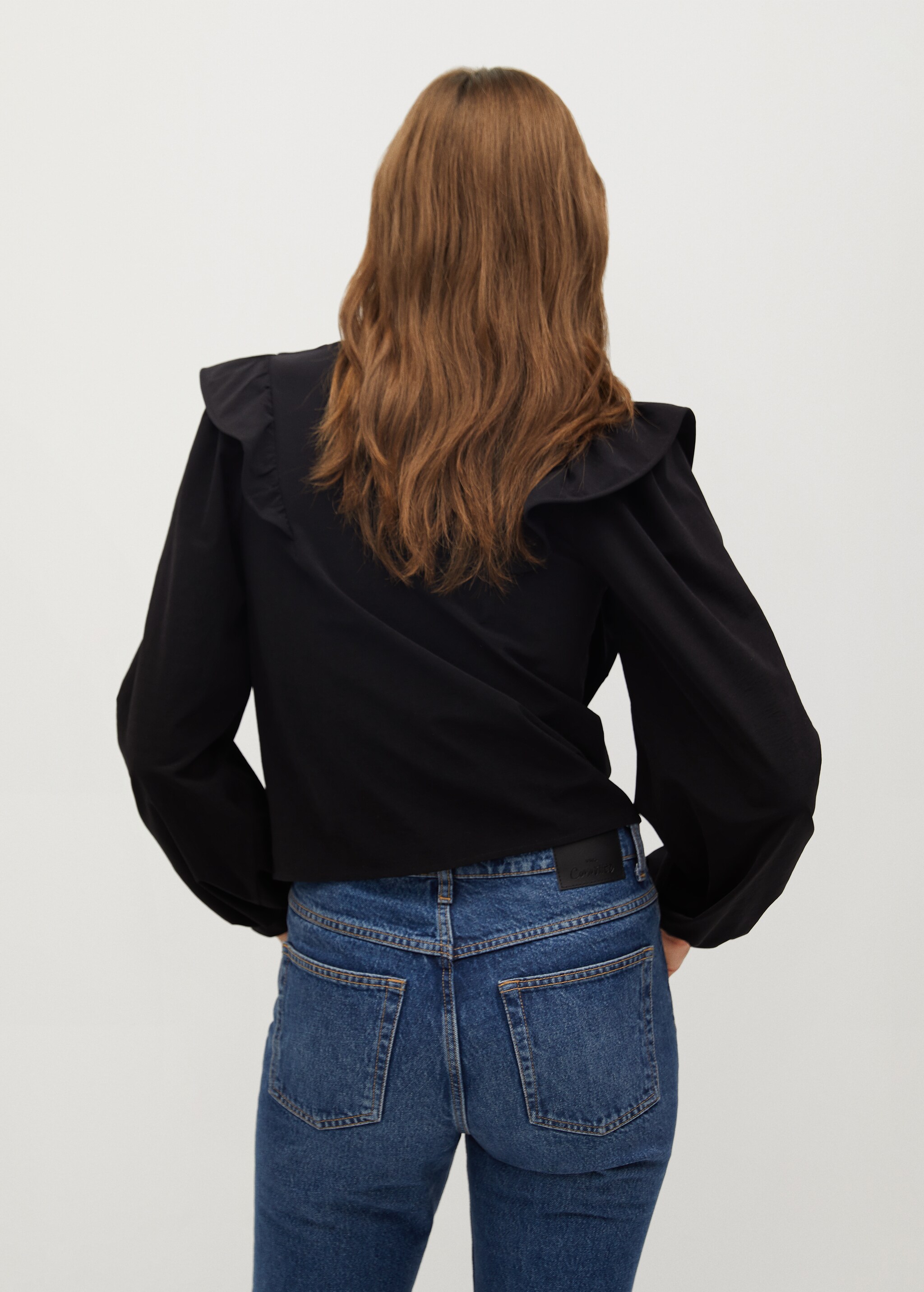 Blusa volante hombro - Reverso del artículo