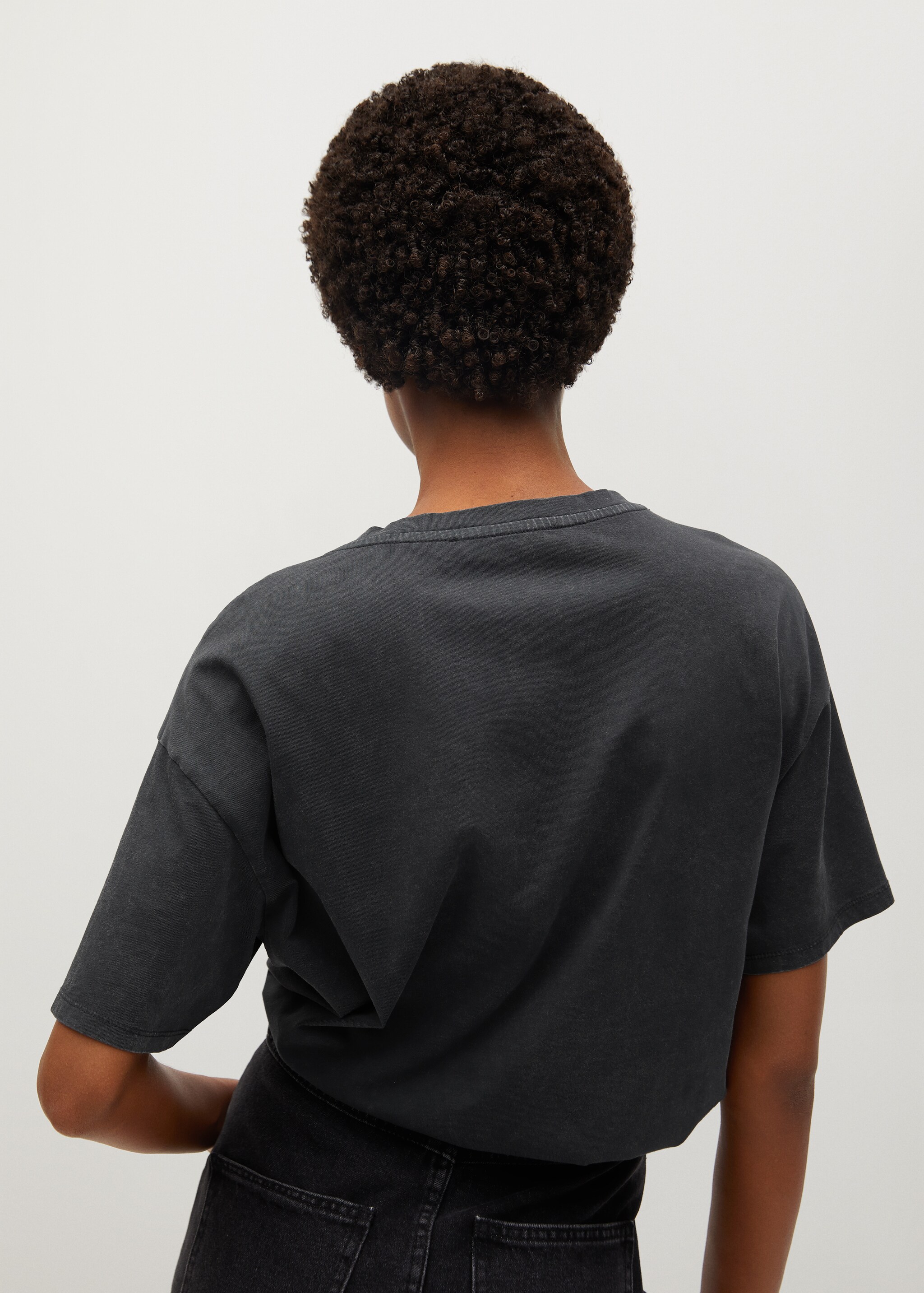 Camiseta mensaje manga corta - Reverso del artículo