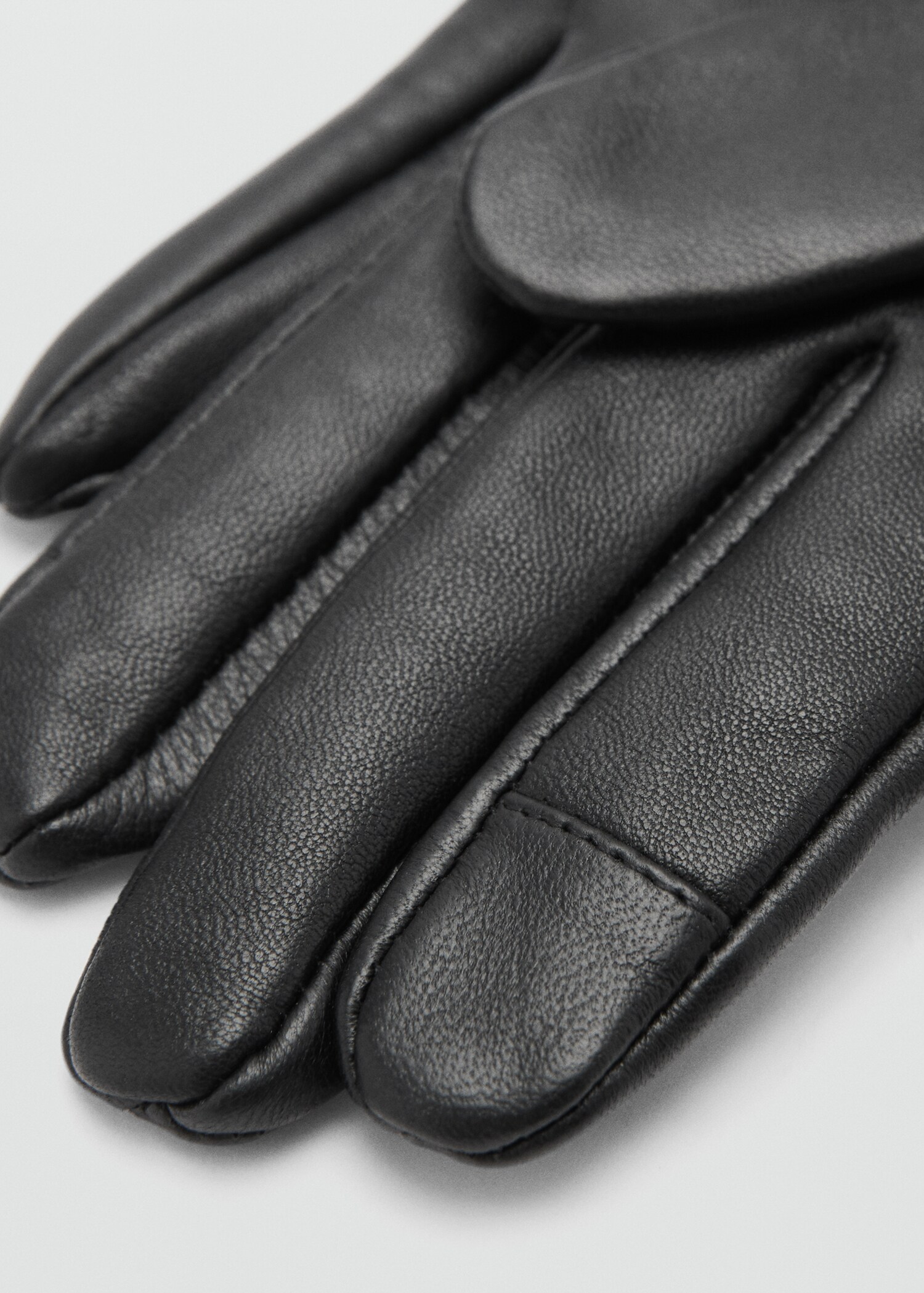 Lange Lederhandschuhe - Mittlere Ansicht
