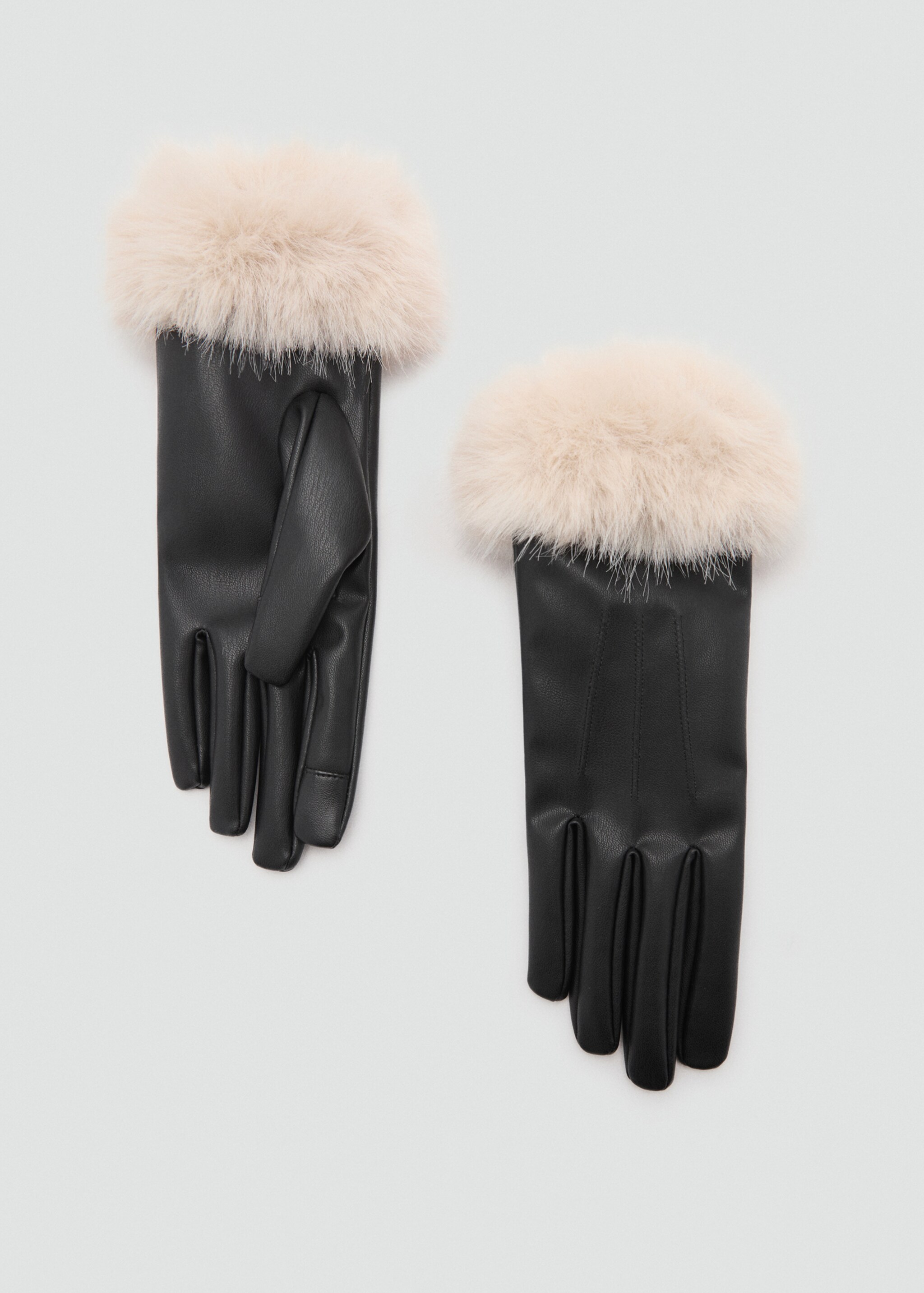 Combined hair gloves - Article without model, Ecru. Ref: 77017660-00.