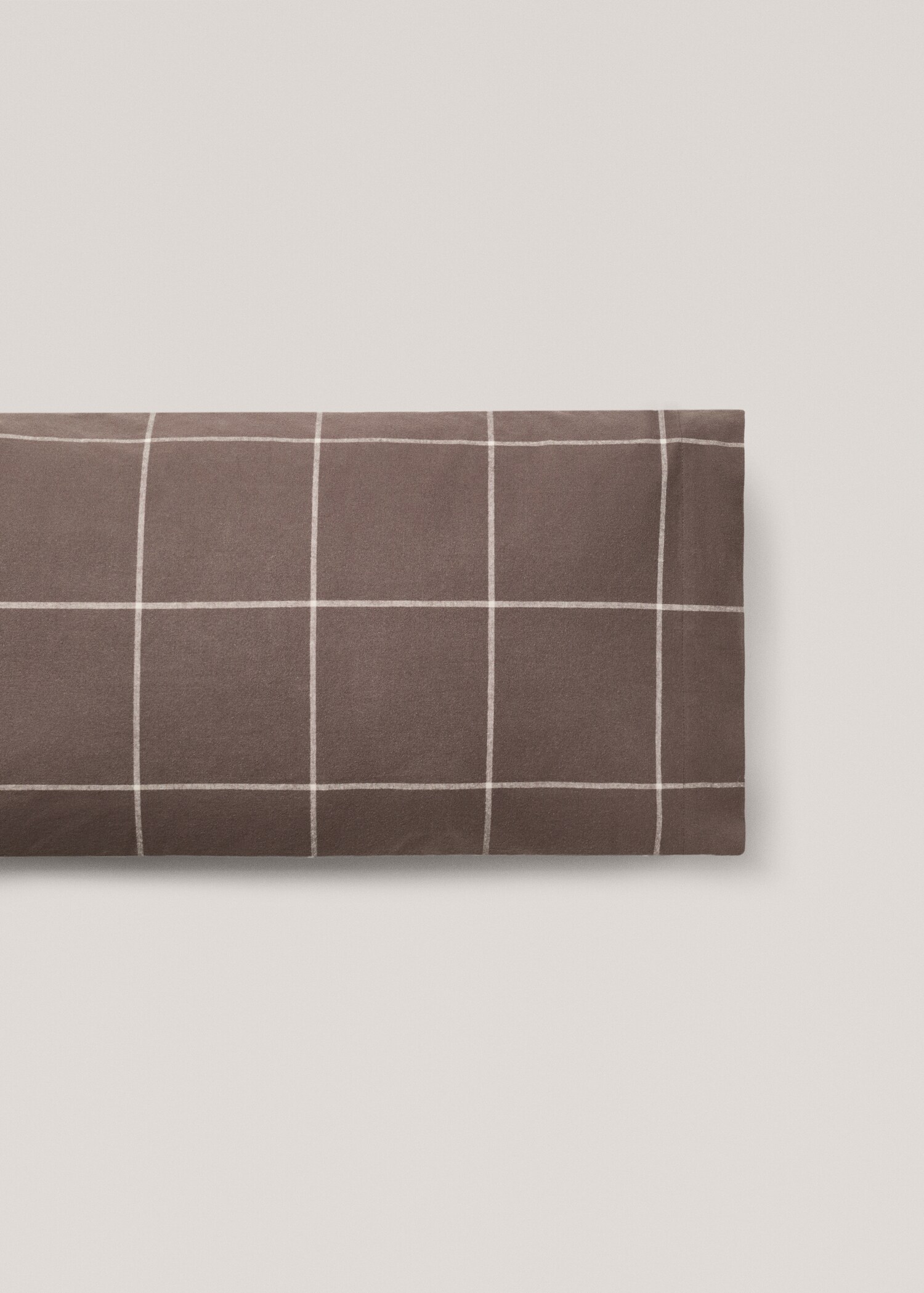 Funda almohada algodón franela cuadros 45x110cm - Artículo sin modelo
