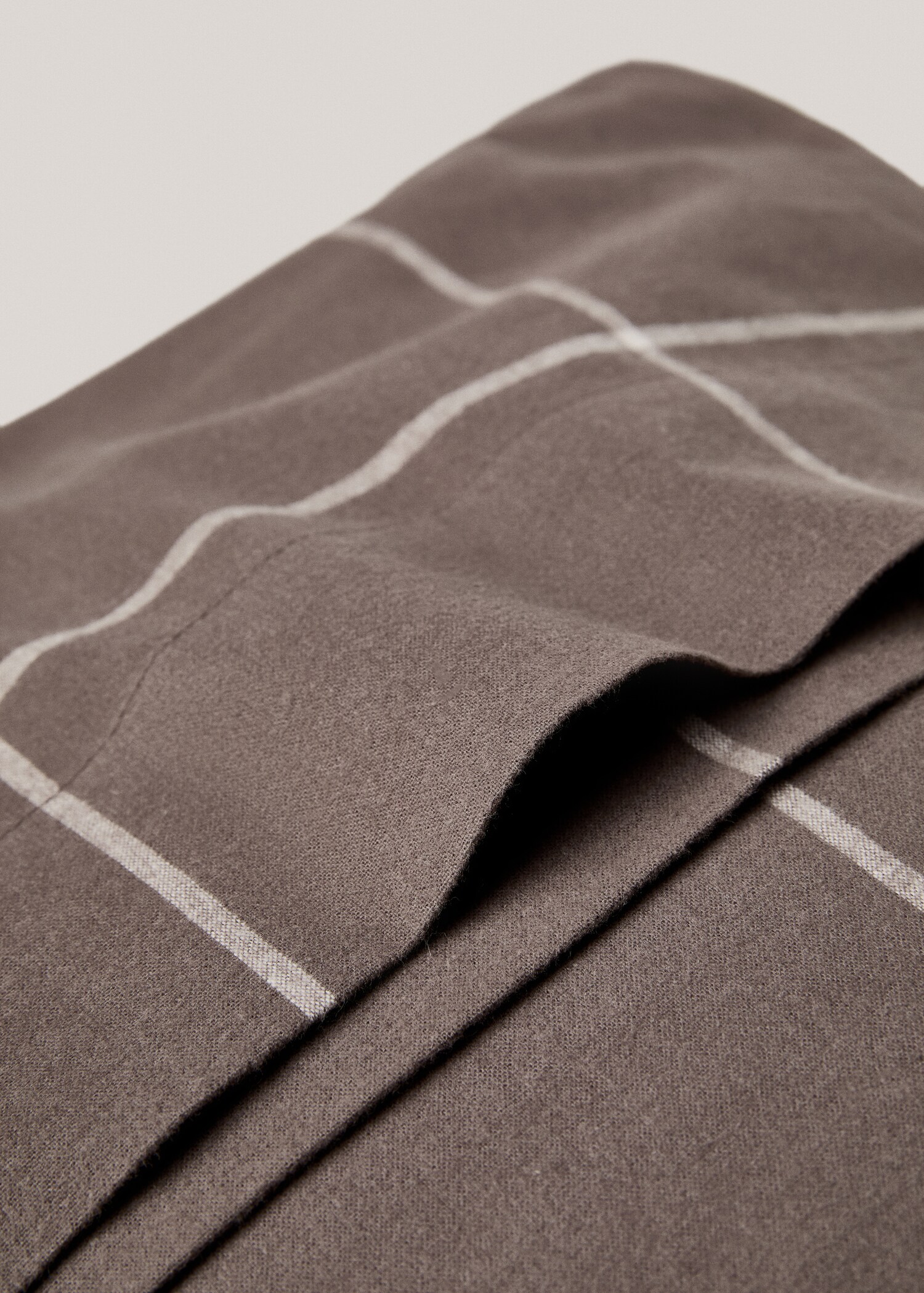 Funda almohada algodón franela cuadros 45x110cm - Detalle del artículo 2