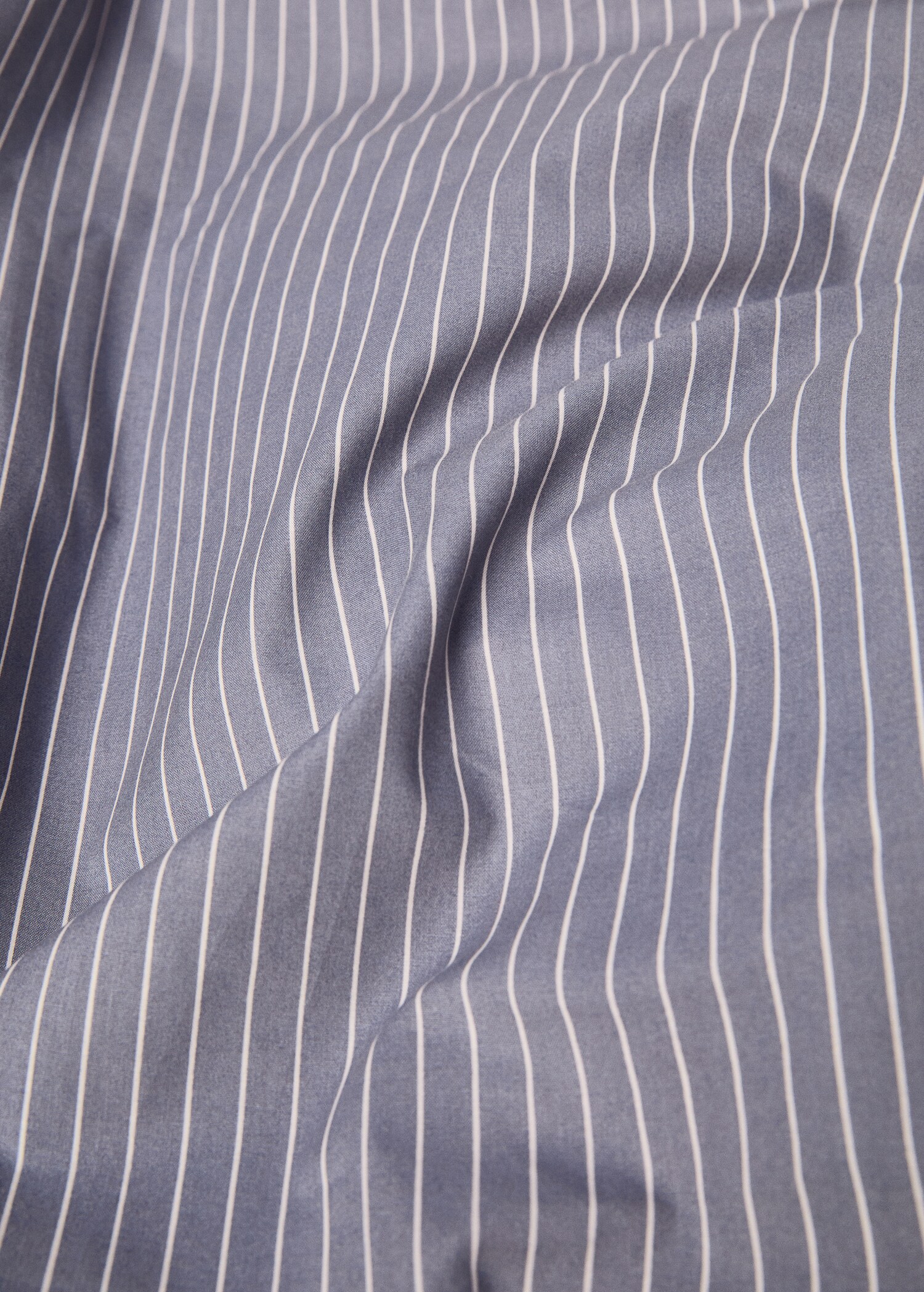 Housse de couette percale de coton rayures lit de 180 cm - Détail de l'article 1