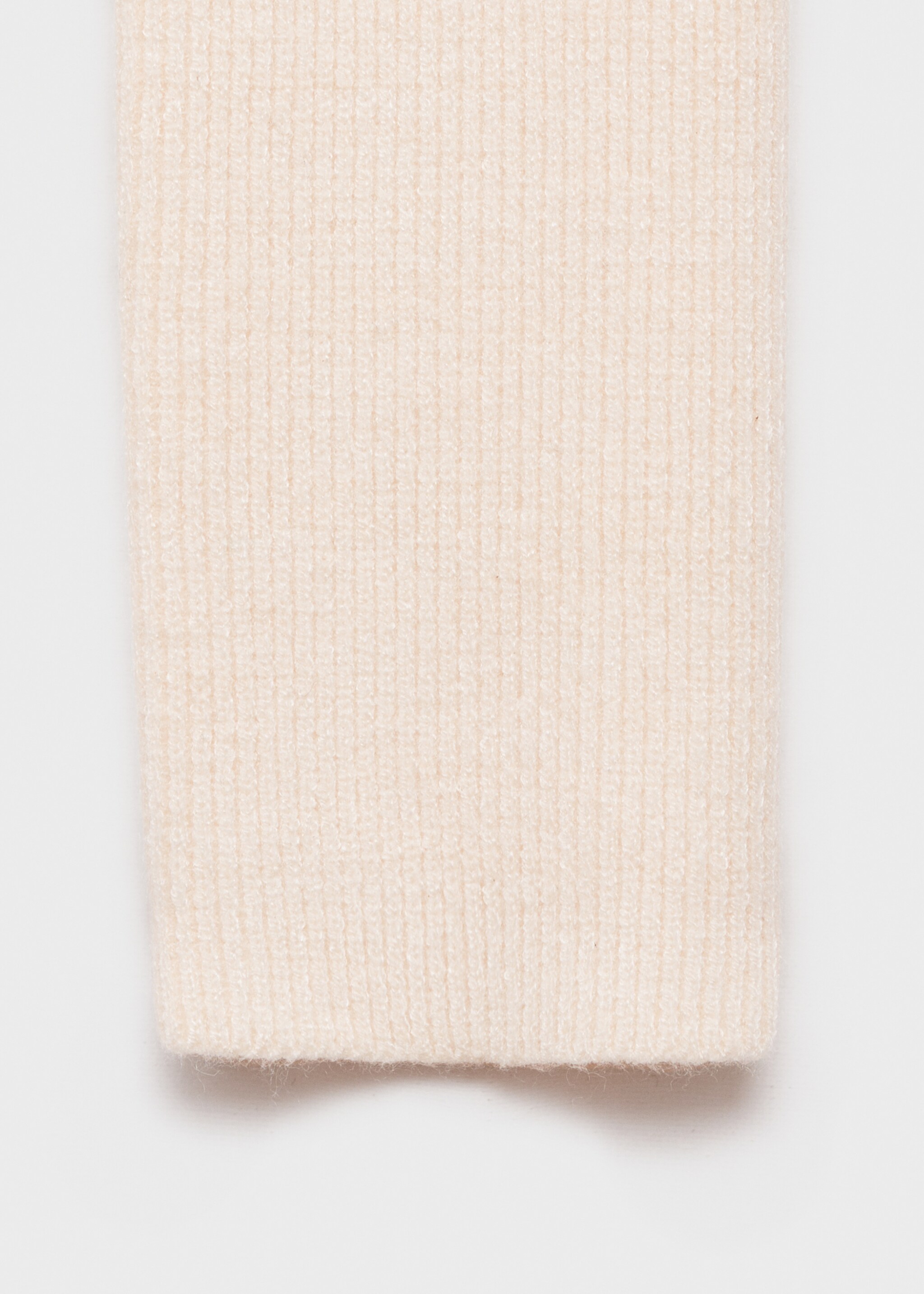 Πουλόβερ πλεκτό γιακάς χαμόγελο - Λεπτομέρεια του προϊόντος 0, Εκρού. Ref: 77017674-00.